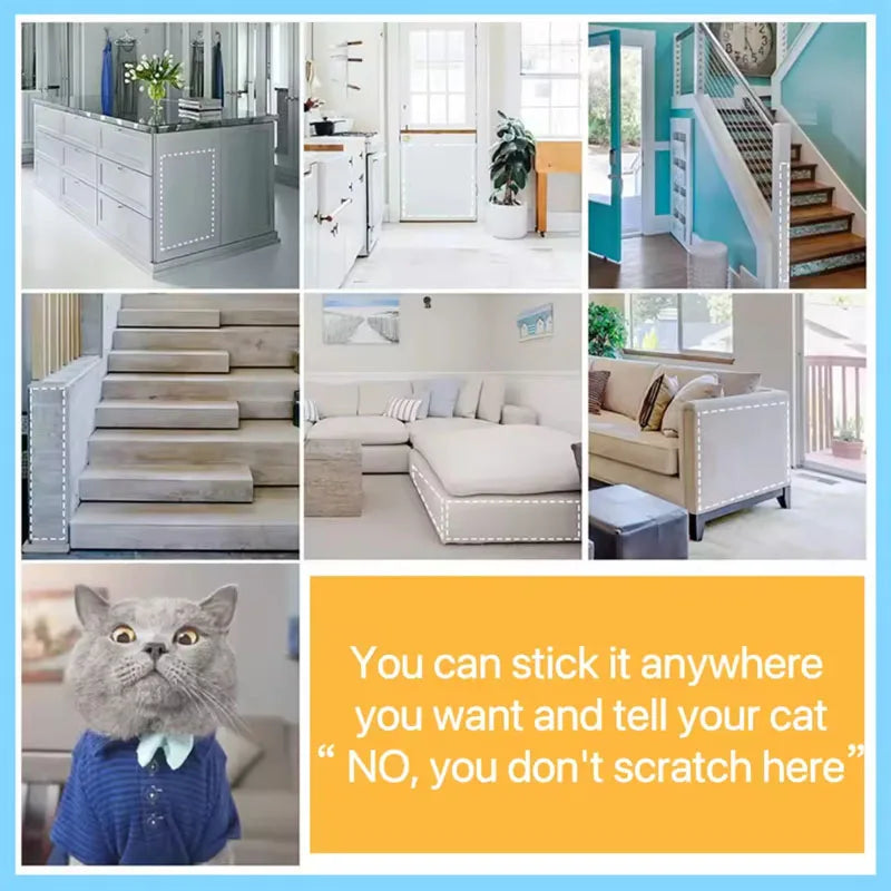 3m Accessories for Cats Sofa Protection Pads Furniture Protectors Cover Transparent PVC Self-adhesive Cat Supplies Pet Products