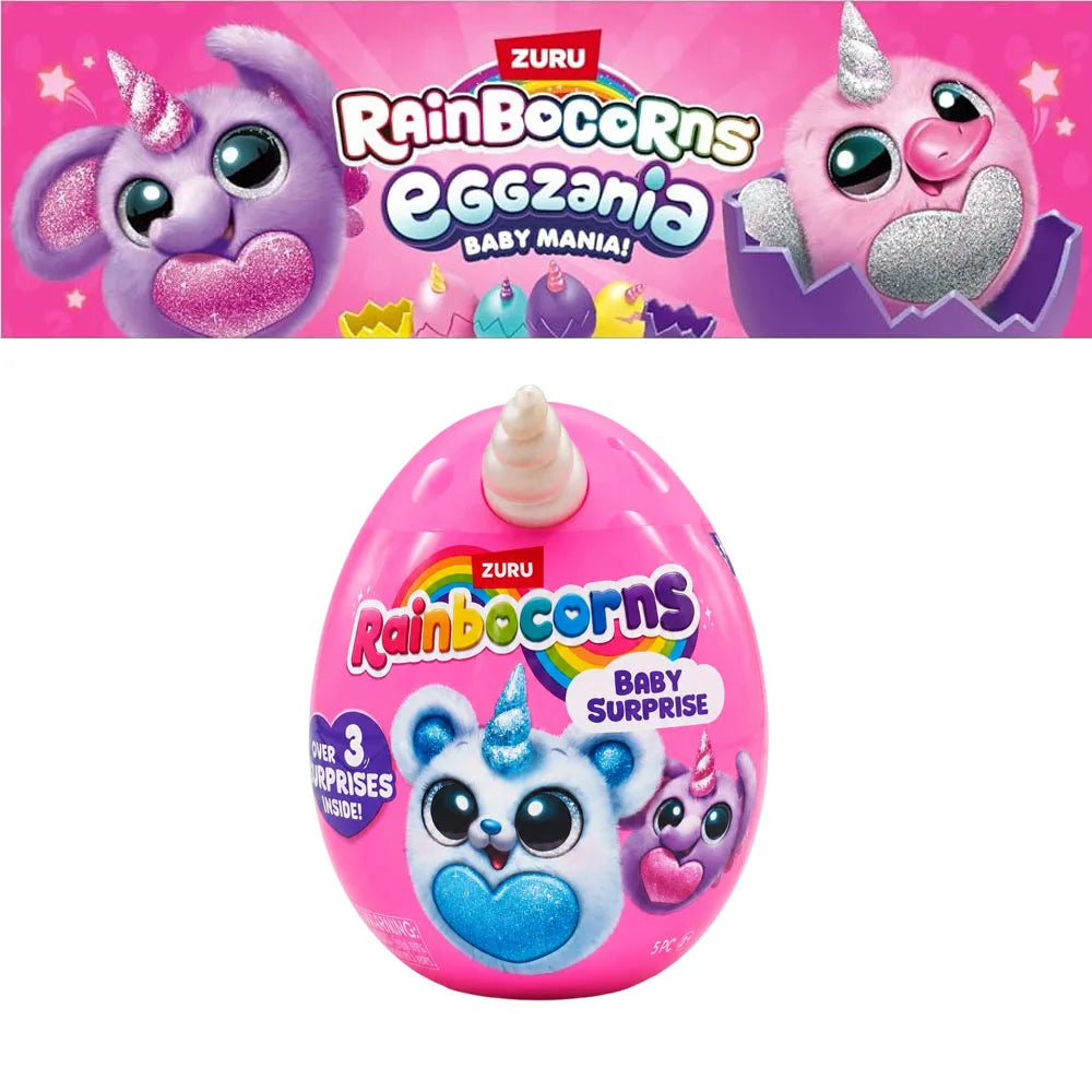 ZURU Rainbocorns Plush Toy Surprise Egg Blind Box Puppycorn Bunny Collectible Doll for Gift Fairycorn Pets Alive