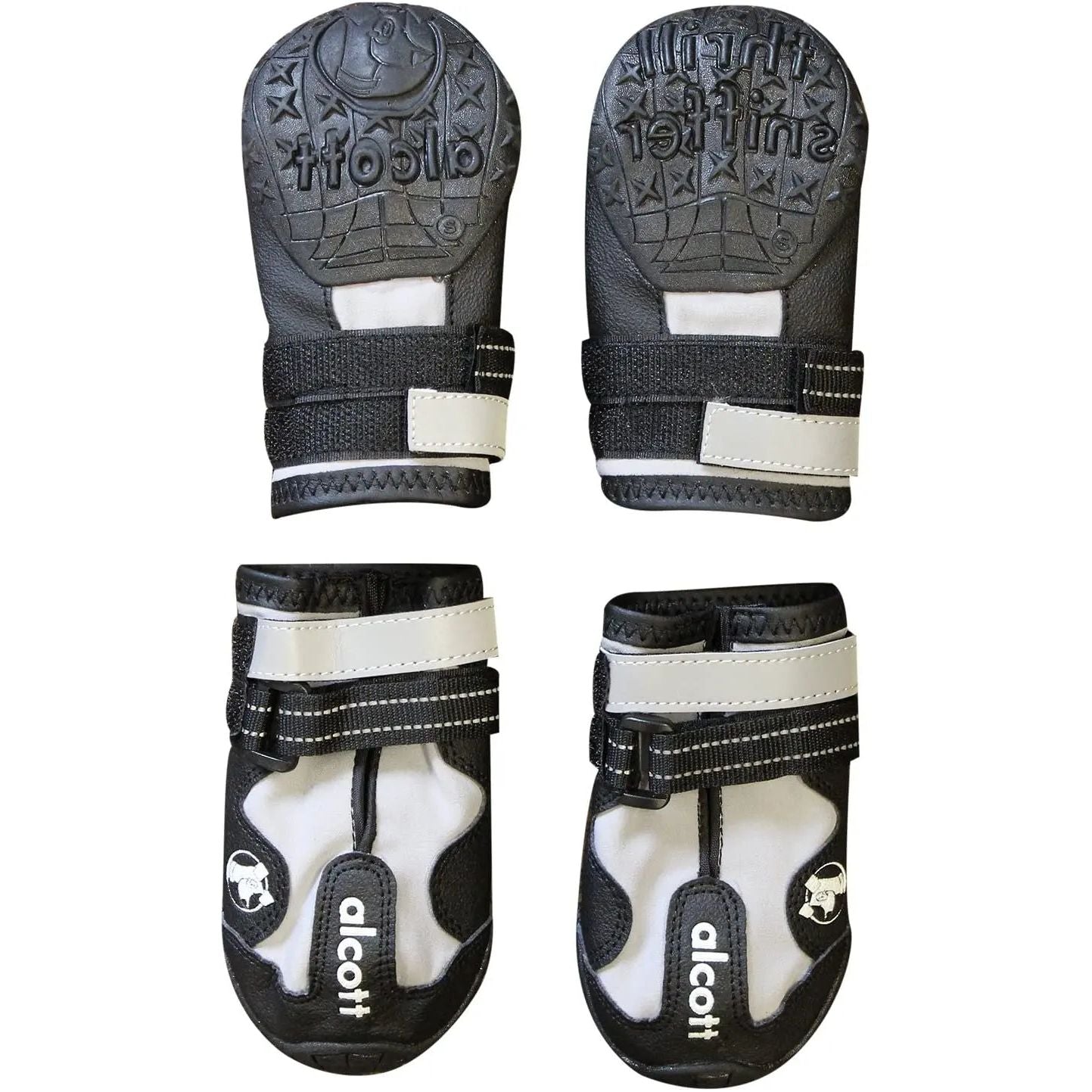 Alcott Explorer Adventure Dog Boots, Grey& Black Small