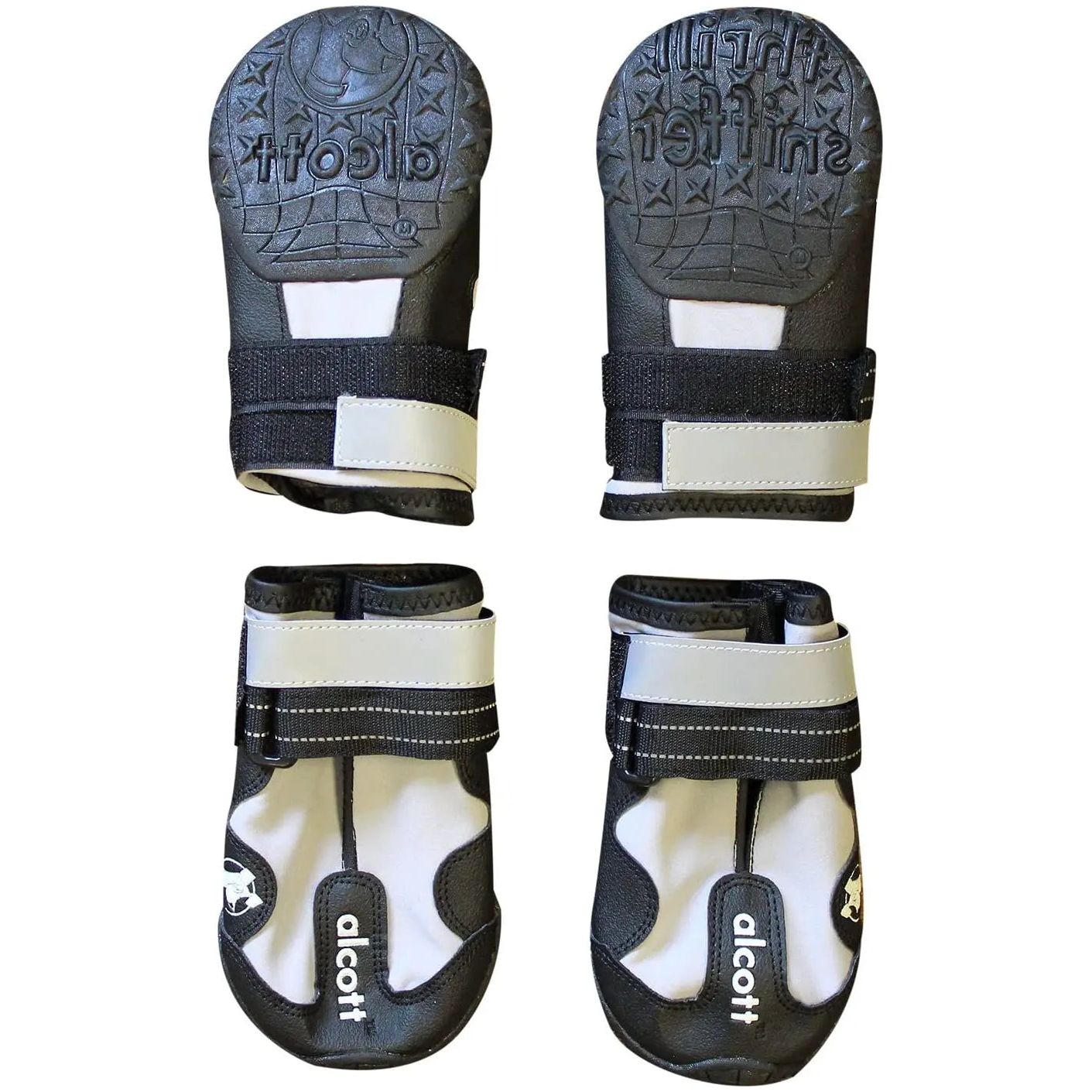 Alcott Explorer Adventure Dog Boots, Grey& Black Small