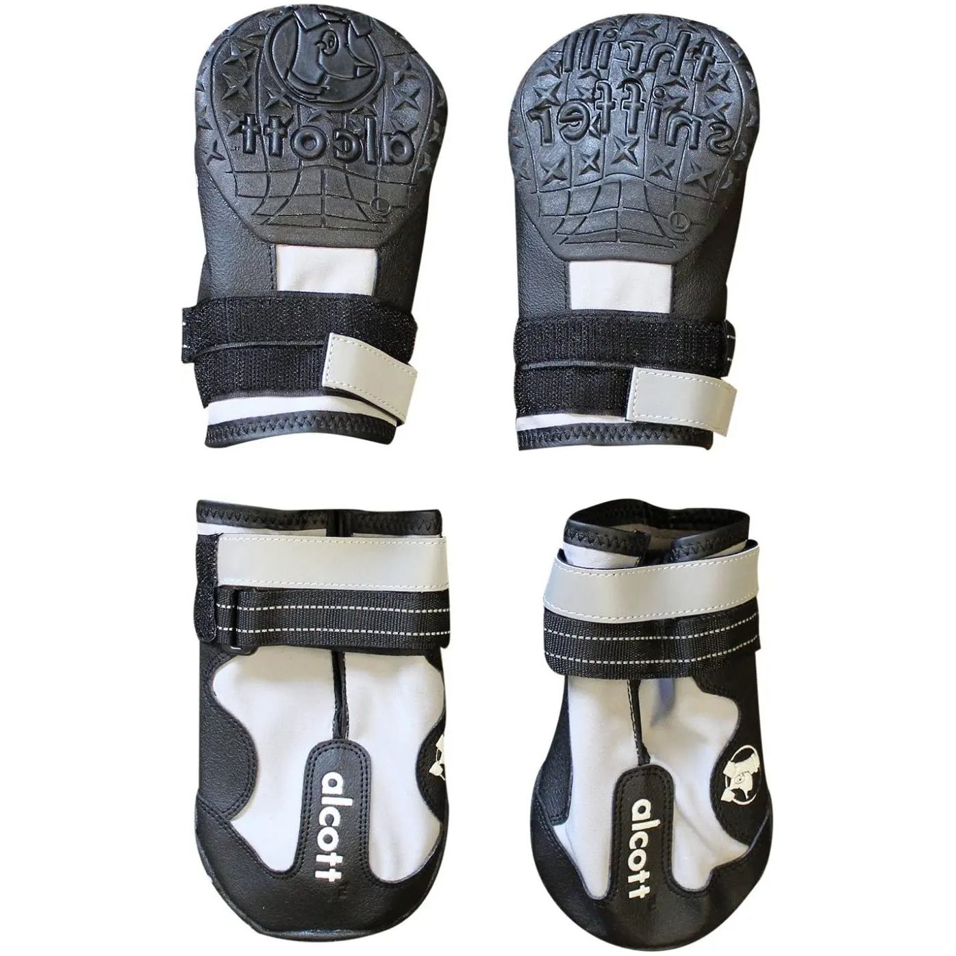 Alcott Explorer Adventure Dog Boots, Grey& Black Small