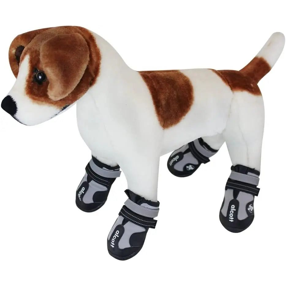 Alcott Explorer Adventure Dog Boots, Grey& Black Small