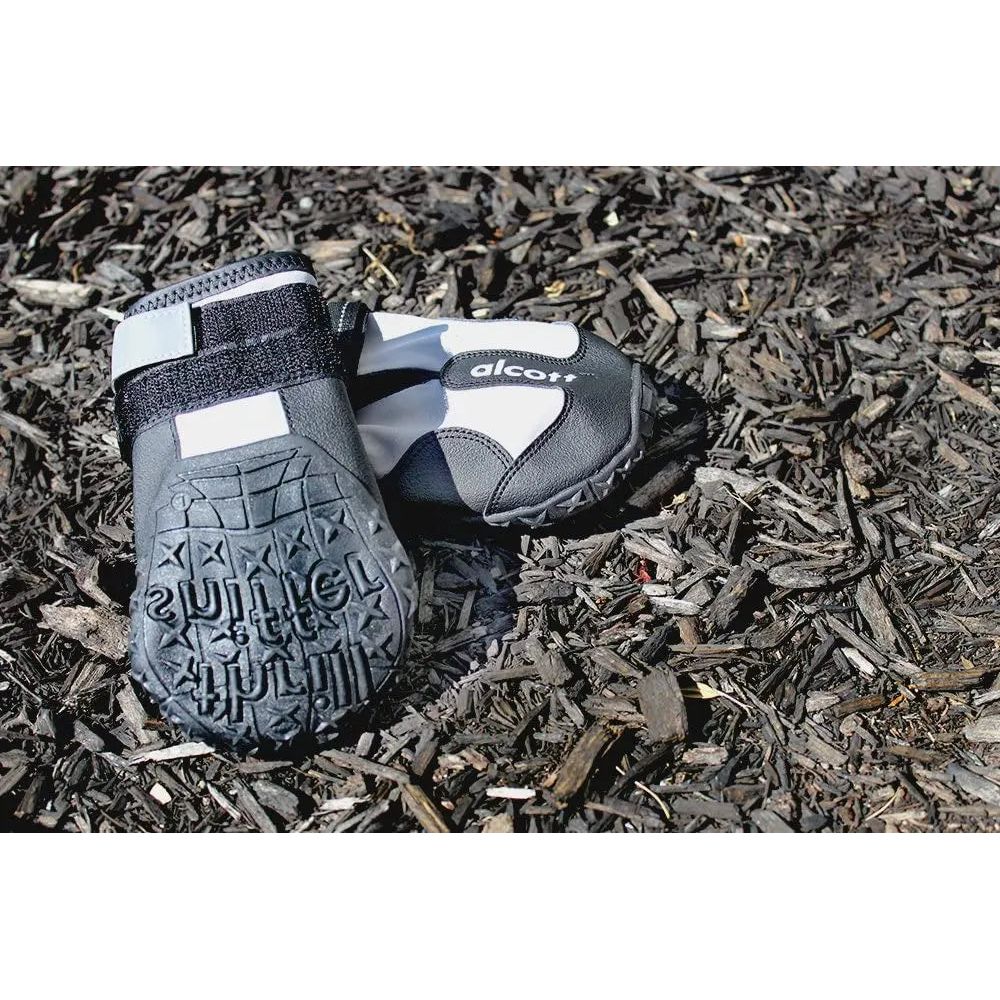 Alcott Explorer Adventure Dog Boots, Grey& Black Small