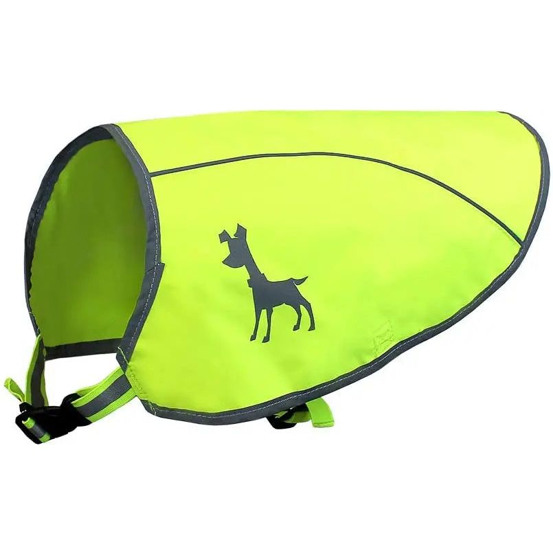 Alcott Visibility Dog Vest with Reflective Trim, Large Neon Yellow
