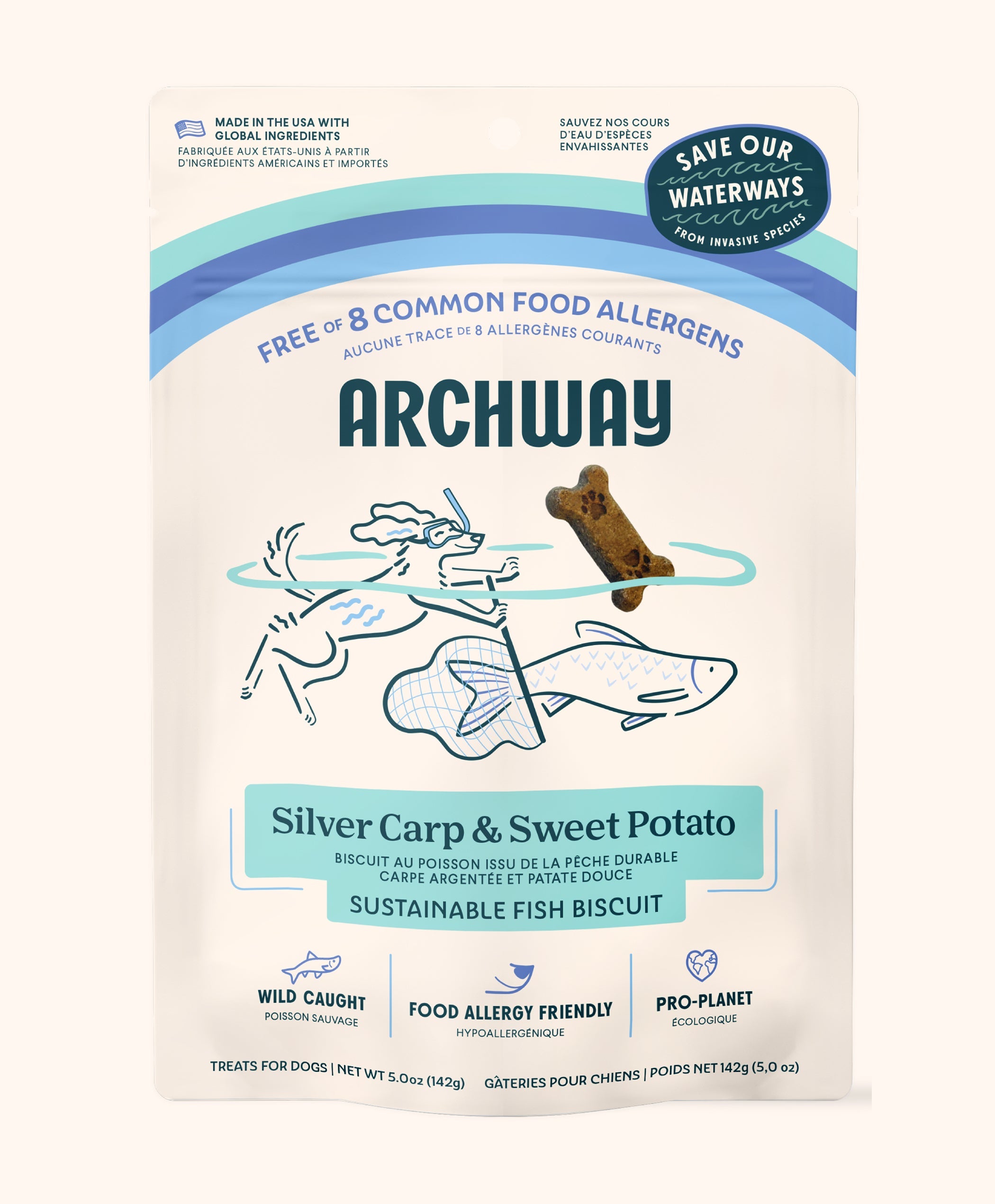 Silver Carp and Sweet Potato Biscuit