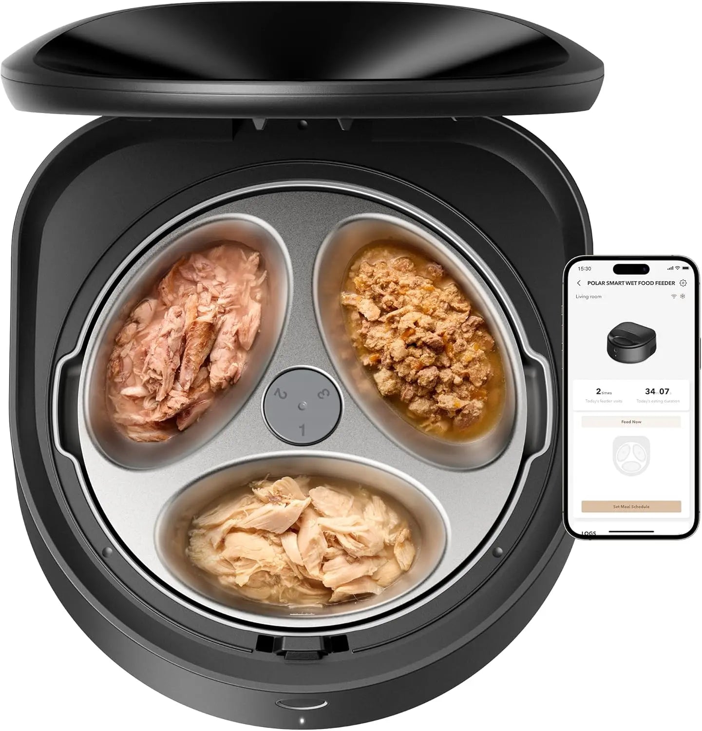 Automatic Cat Feeder for Wet Food – 3-Day Cooling Smart Feeder w/ App Control