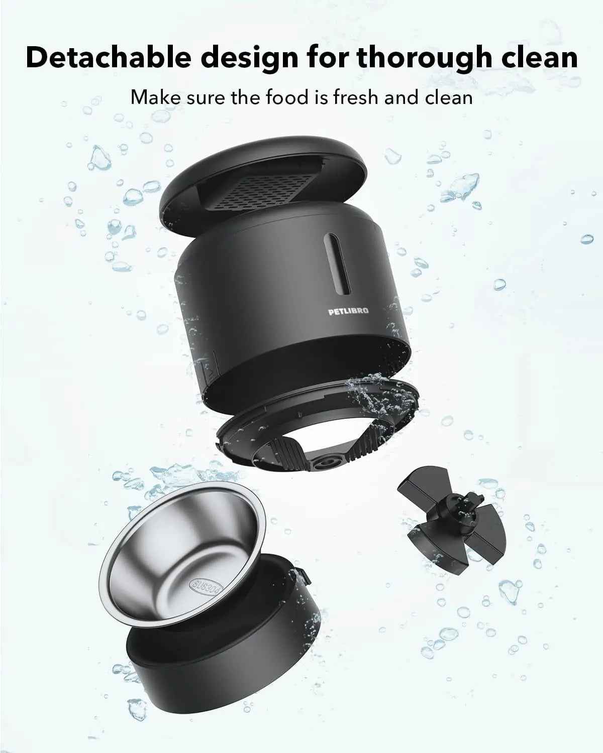 Automatic Pet Feeder 3L/5L with Camera, Timed Portions, Voice Call, Dual Power