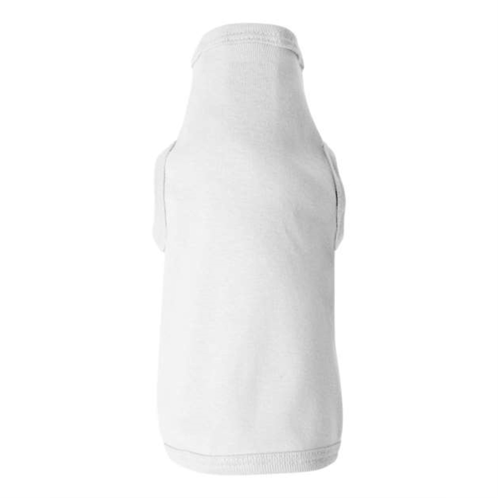 Doggie Skins 100% Combed Ringspun Cotton 1x1 Baby Rib Dog Tank Top, WHITE, X-Large