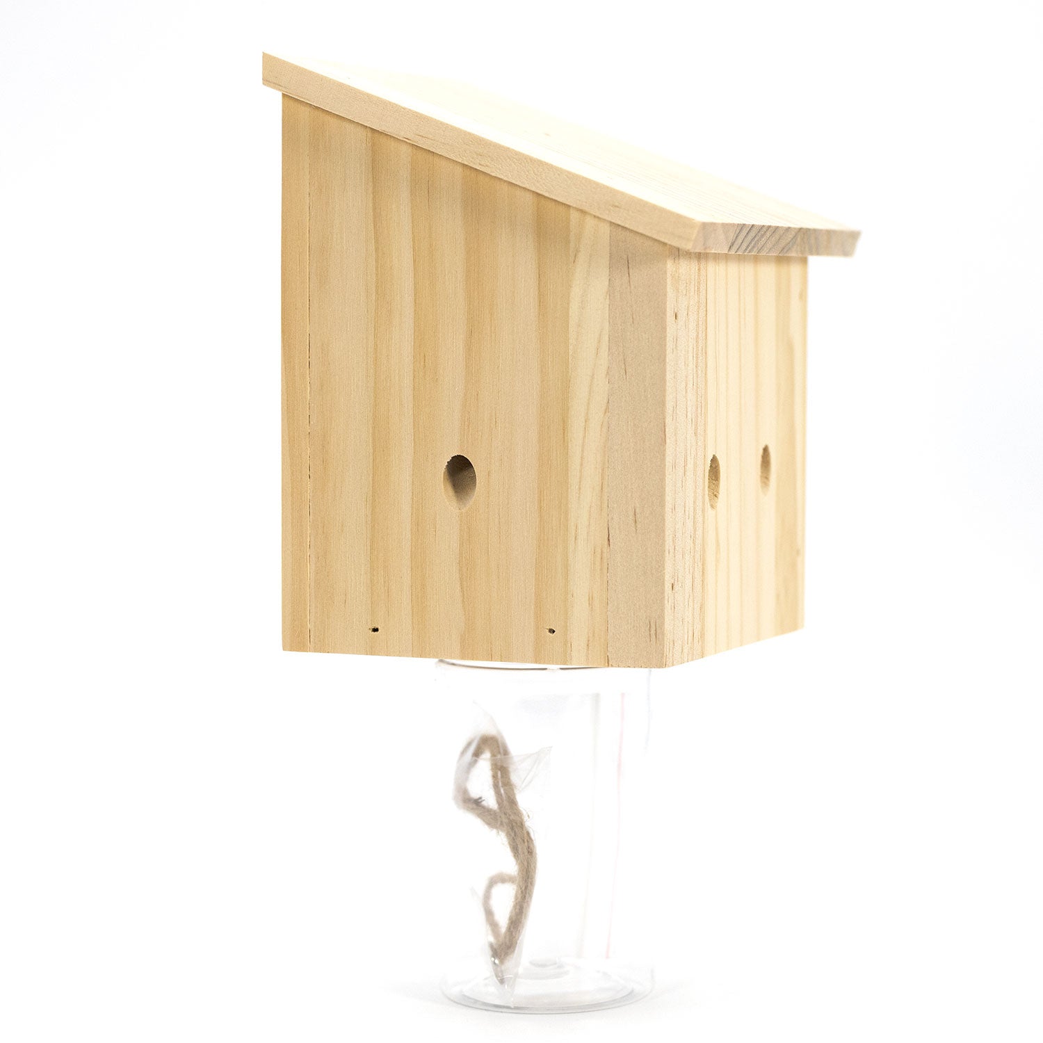 Durable Outdoor Carpenter Bee Trap - Pine Wood, Eco-Friendly, Hanging or Mounting, Multiple Styles