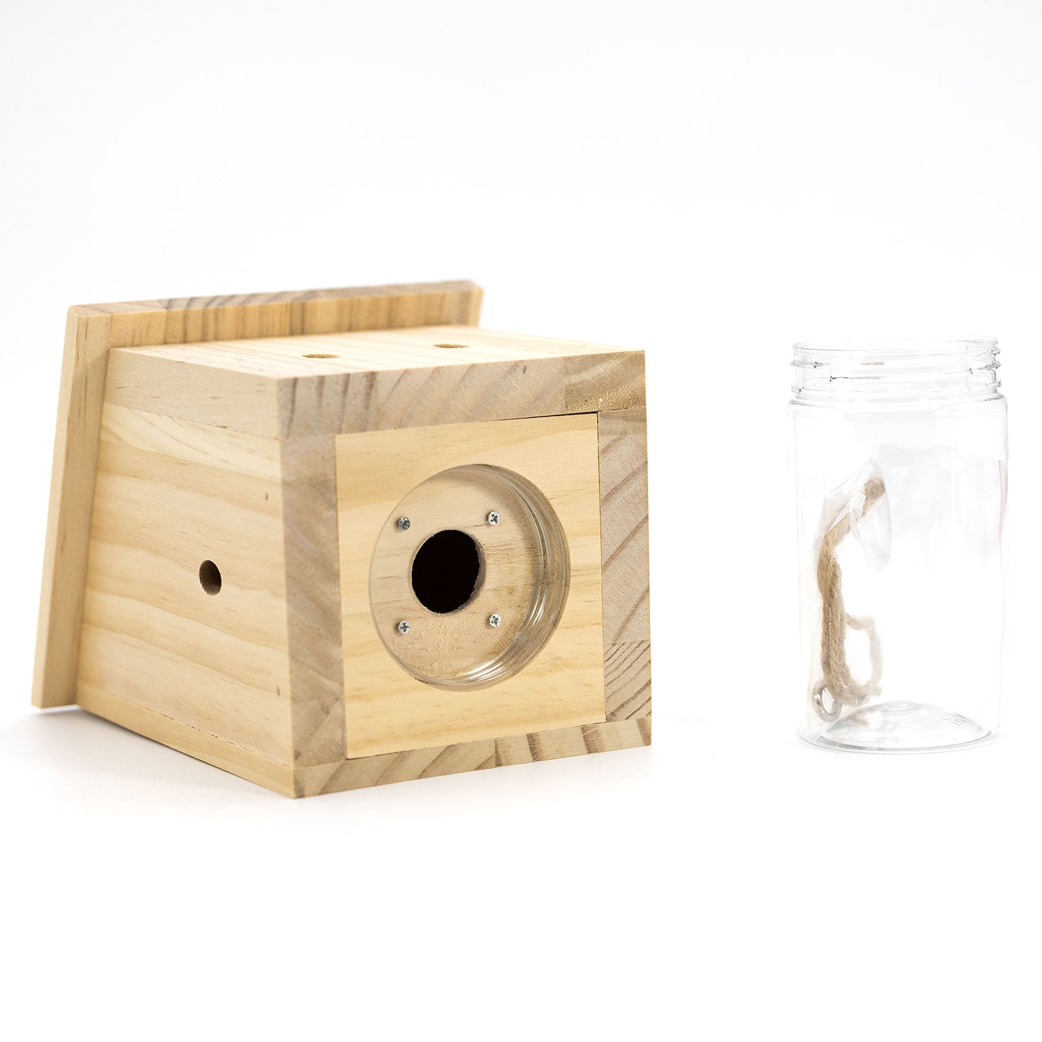 Durable Outdoor Carpenter Bee Trap - Pine Wood, Eco-Friendly, Hanging or Mounting, Multiple Styles