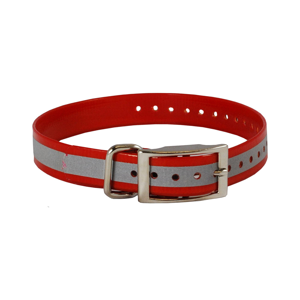 The BuzzardS Roost Reflective Collar Strap 1Inch  Red 1Inch  X 24Inch 