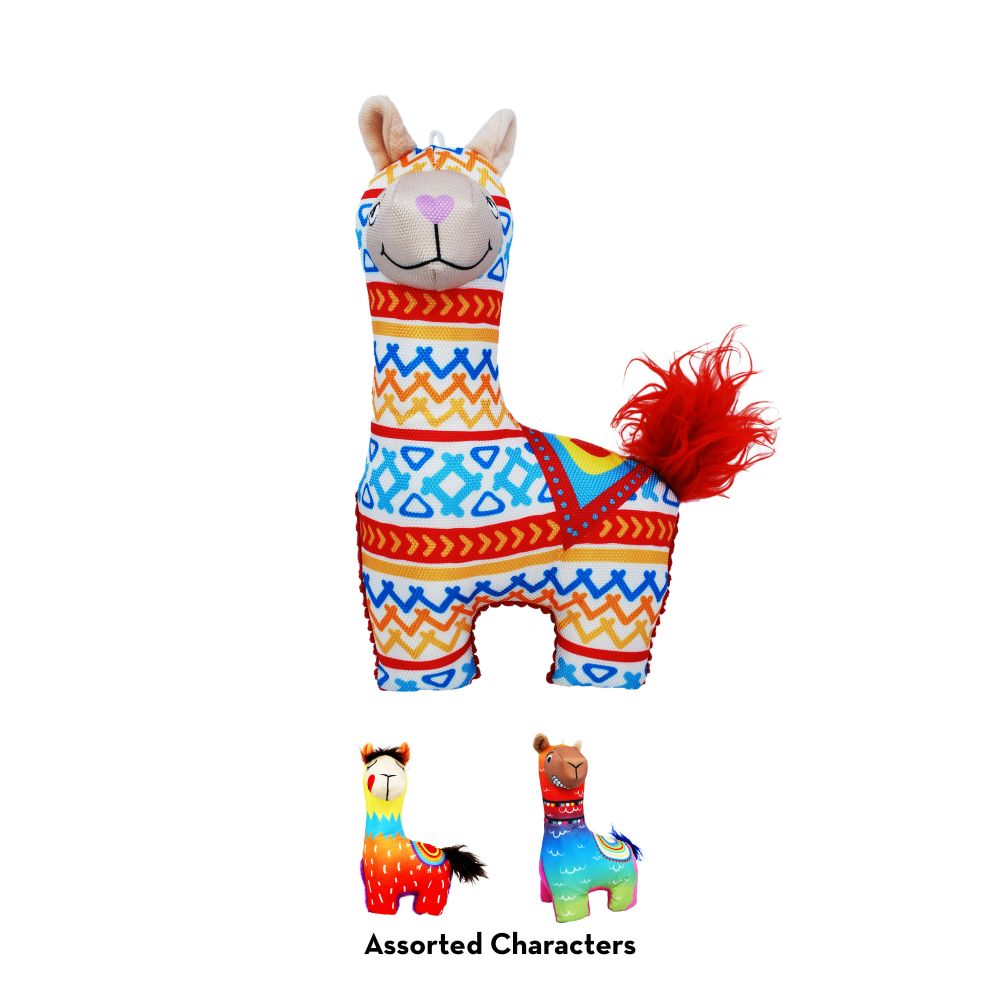 Kong Ballistic Vibez Llamas Dog Toy - colors vary