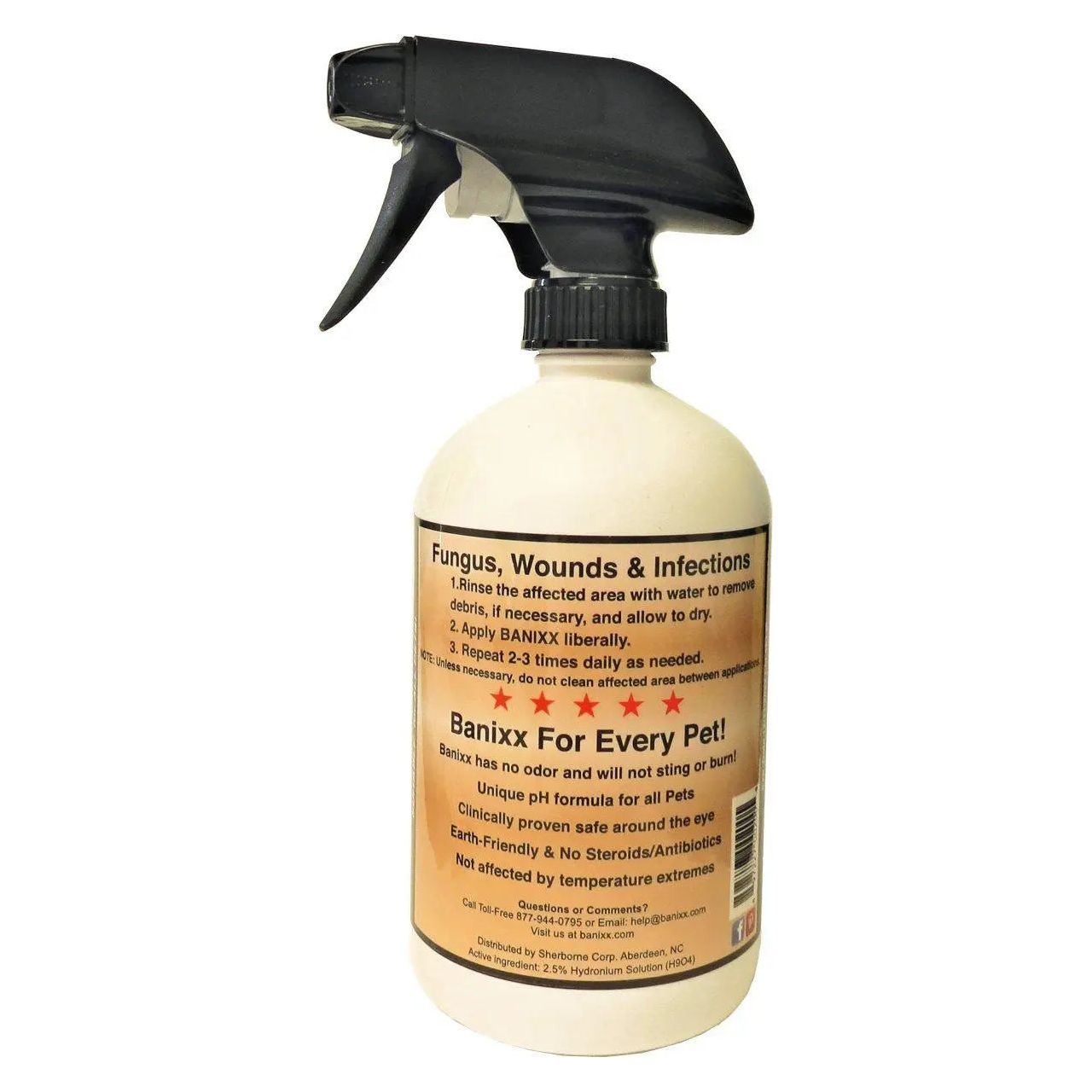 Banixx Horse & Pet Care Spray 16 oz – 3 Pack – Skin & Coat Care Solution – USA Made
