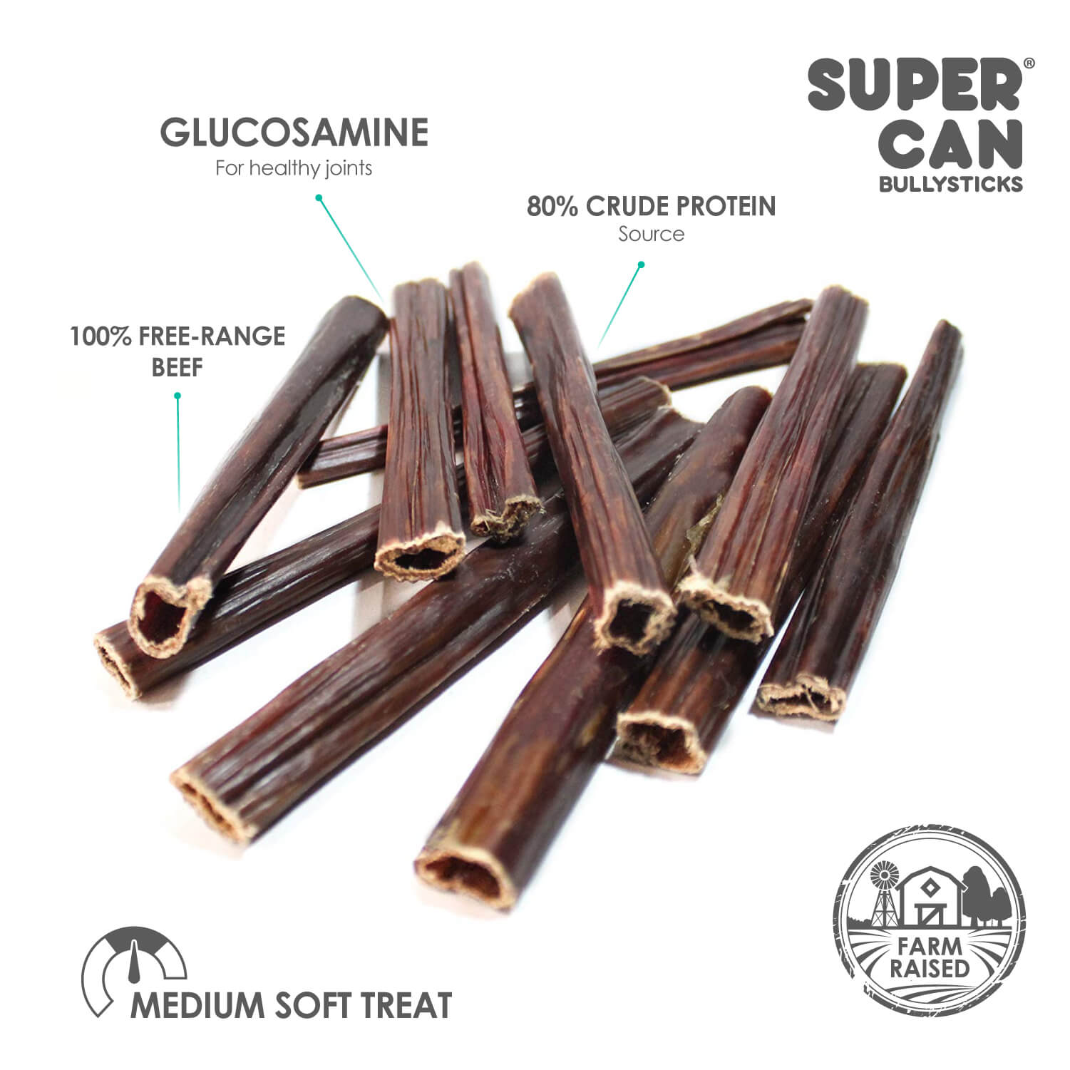 6" Beef Gullet Sticks 8oz