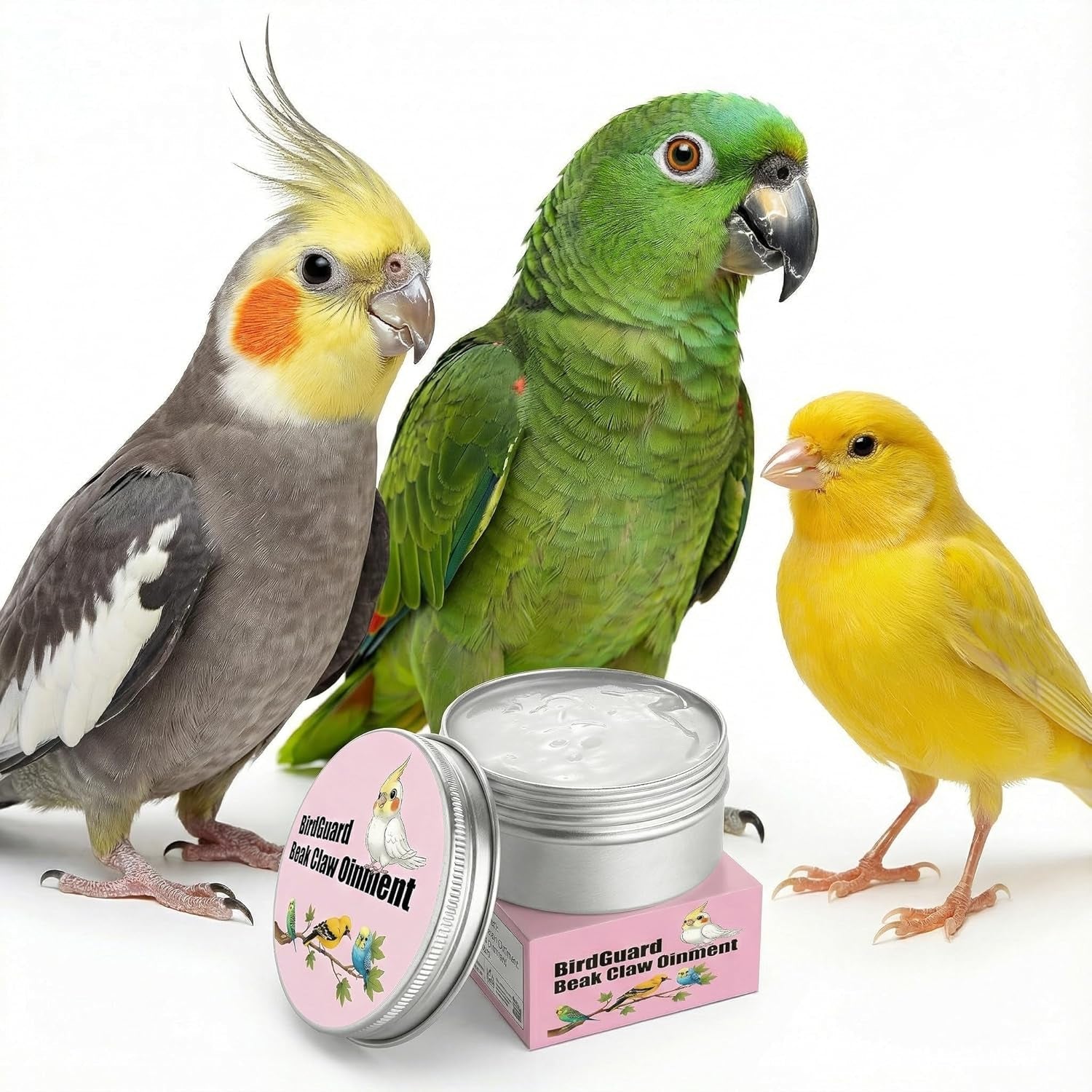 Bird Beak Claw Moisturizer Balm Parrot Budgie Cockatiel Dry Beak Repair 2.5oz