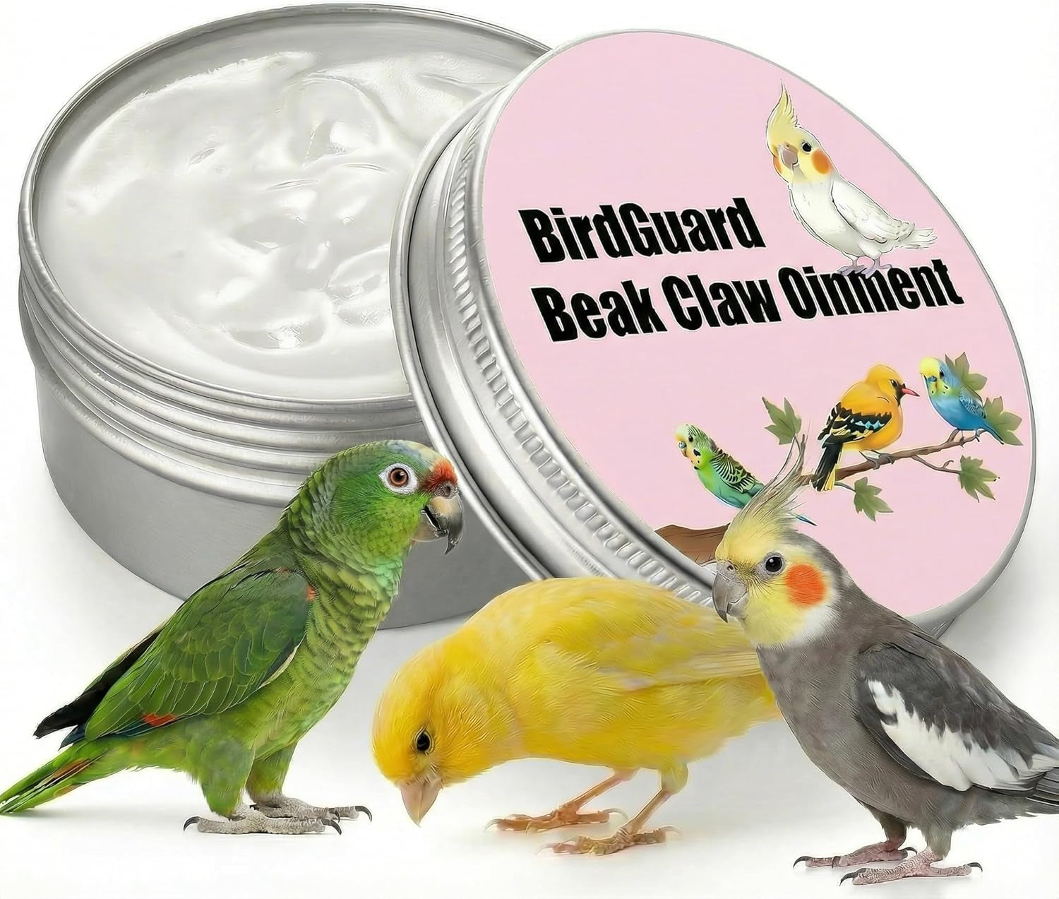 Bird Beak Claw Moisturizer Balm Parrot Budgie Cockatiel Dry Beak Repair 2.5oz