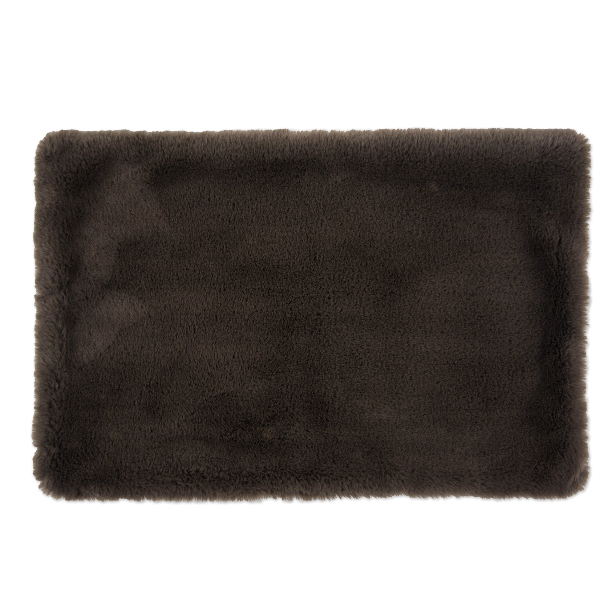 Bone Dry Faux Fur Pet Cage Liner, Xxx-Large - 29 X 48', Brown