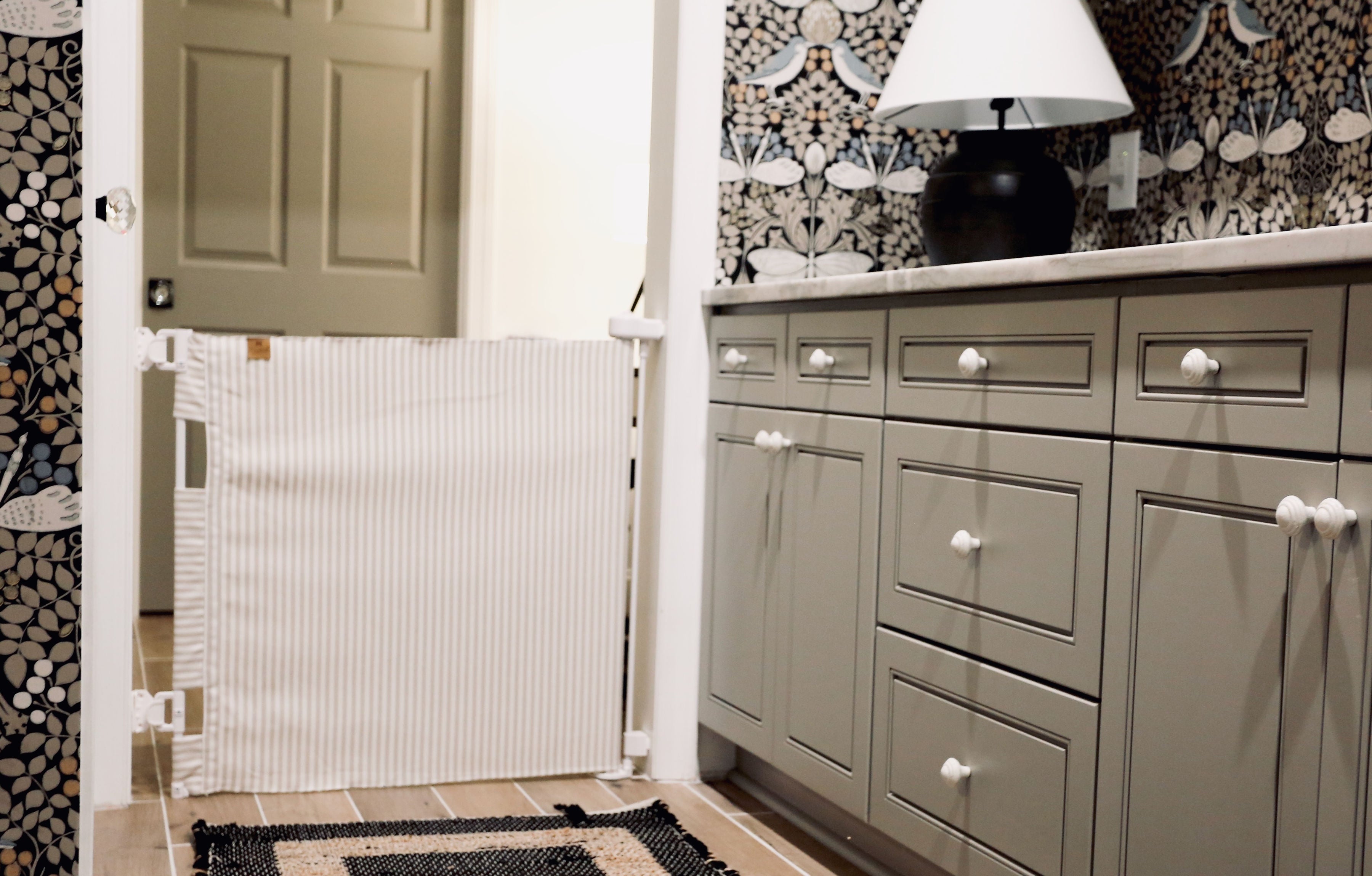 Milliken® Fabric Baby & Pet Safety Gate – Indoor/Outdoor, Durable & Stylish