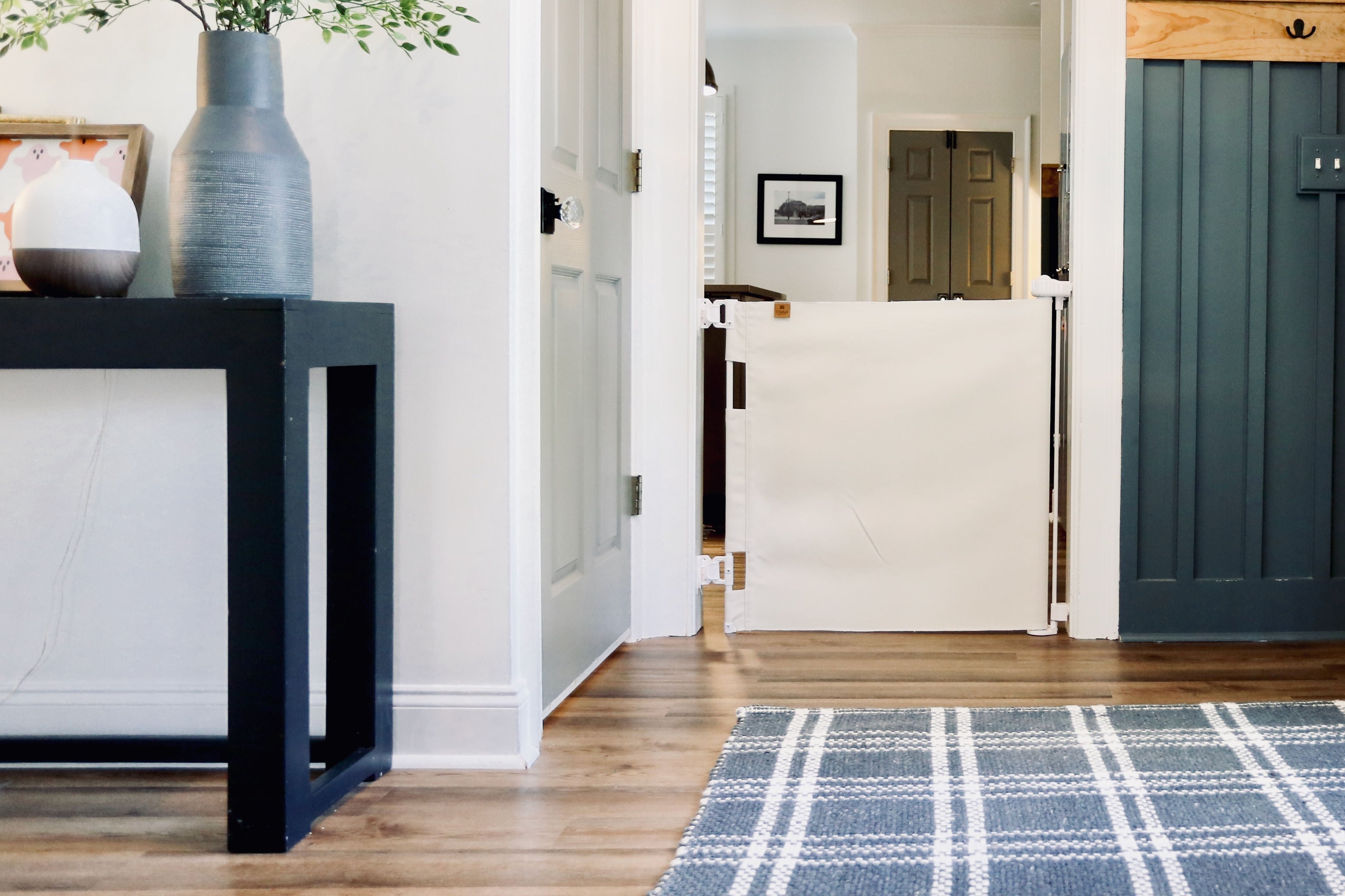 Milliken® Fabric Baby & Pet Safety Gate – Indoor/Outdoor, Durable & Stylish
