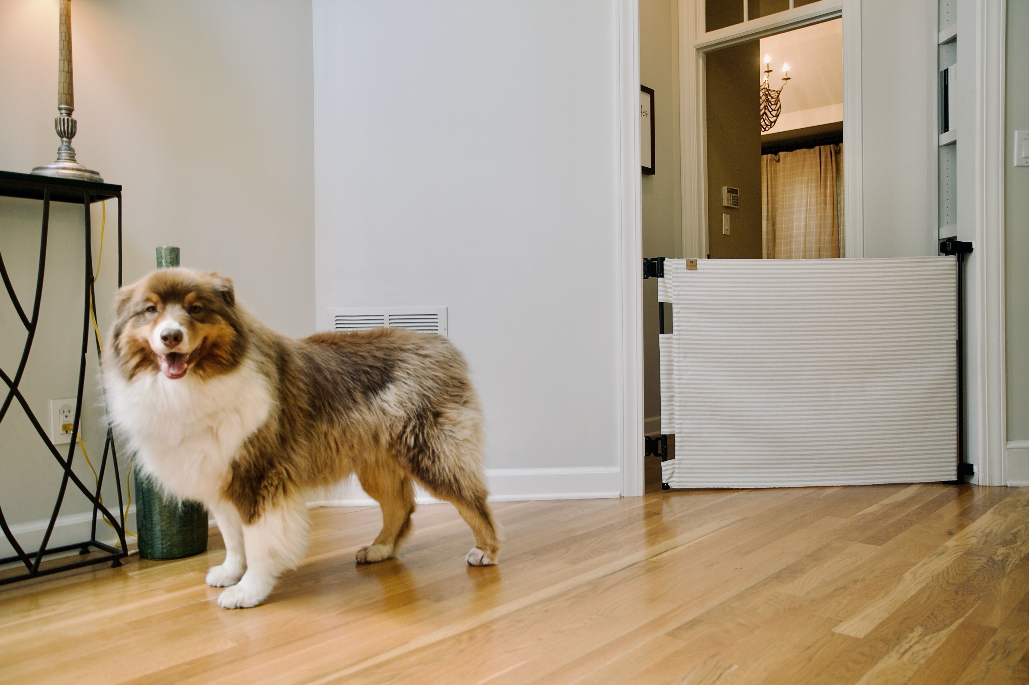 Milliken® Fabric Baby & Pet Safety Gate – Indoor/Outdoor, Durable & Stylish