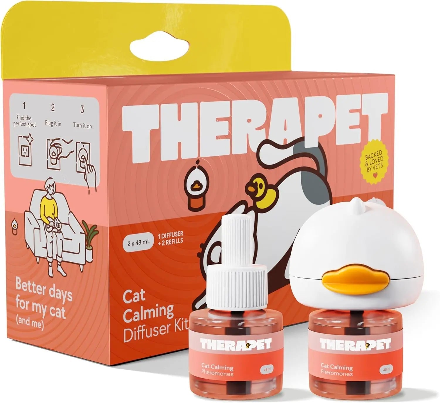 Cat Calming Diffuser Pheromone Anti Anxiety Spray Fighting Stress 60 Day