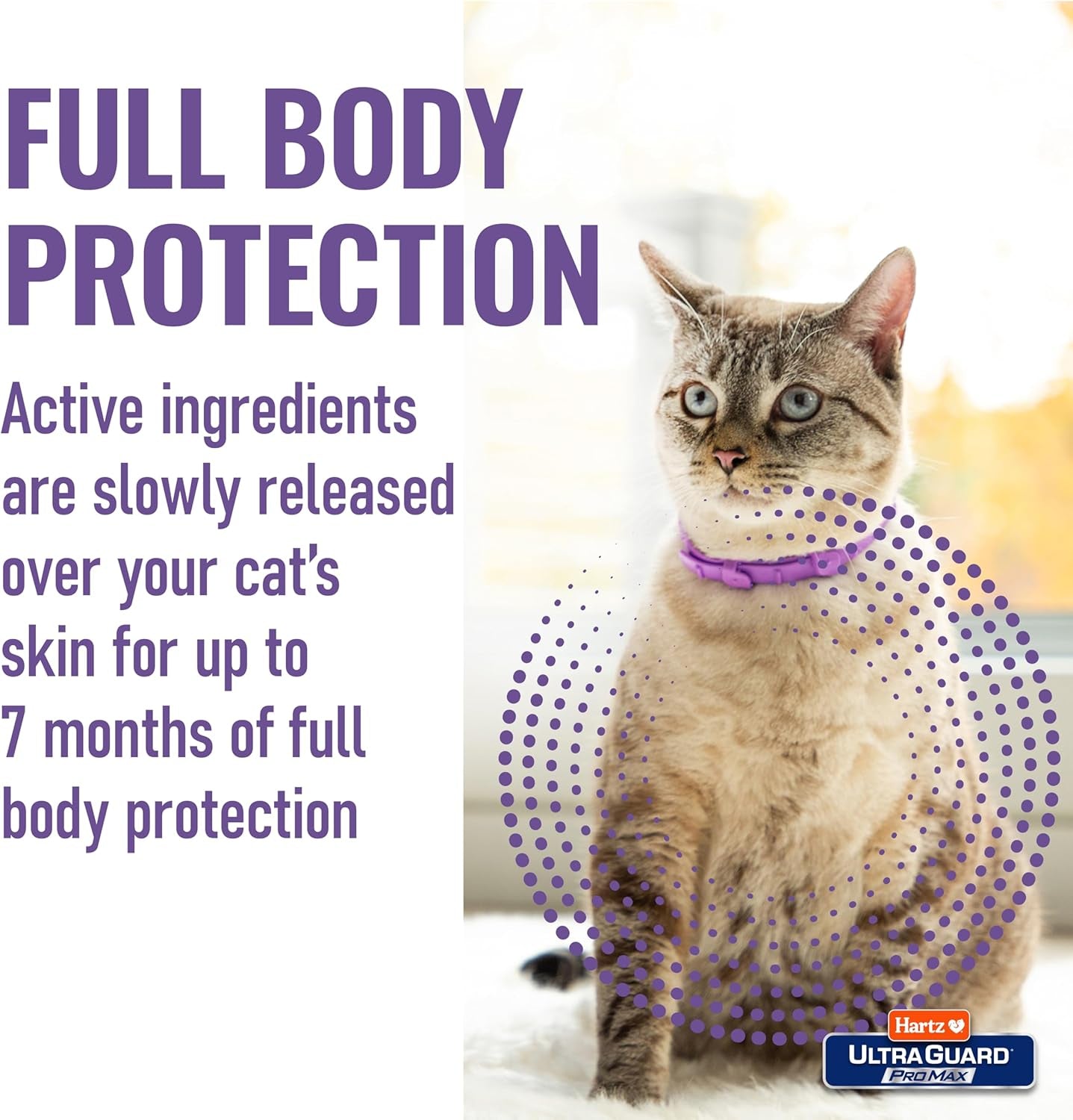 Cat Flea Tick Collar 2 Pack Breakaway Adjustable 14 Month Protection