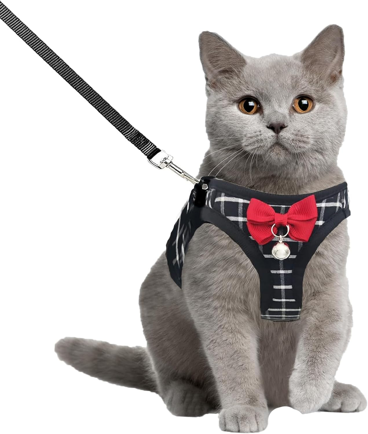 Cat Harness Leash Set Breathable Adjustable Mesh Vest