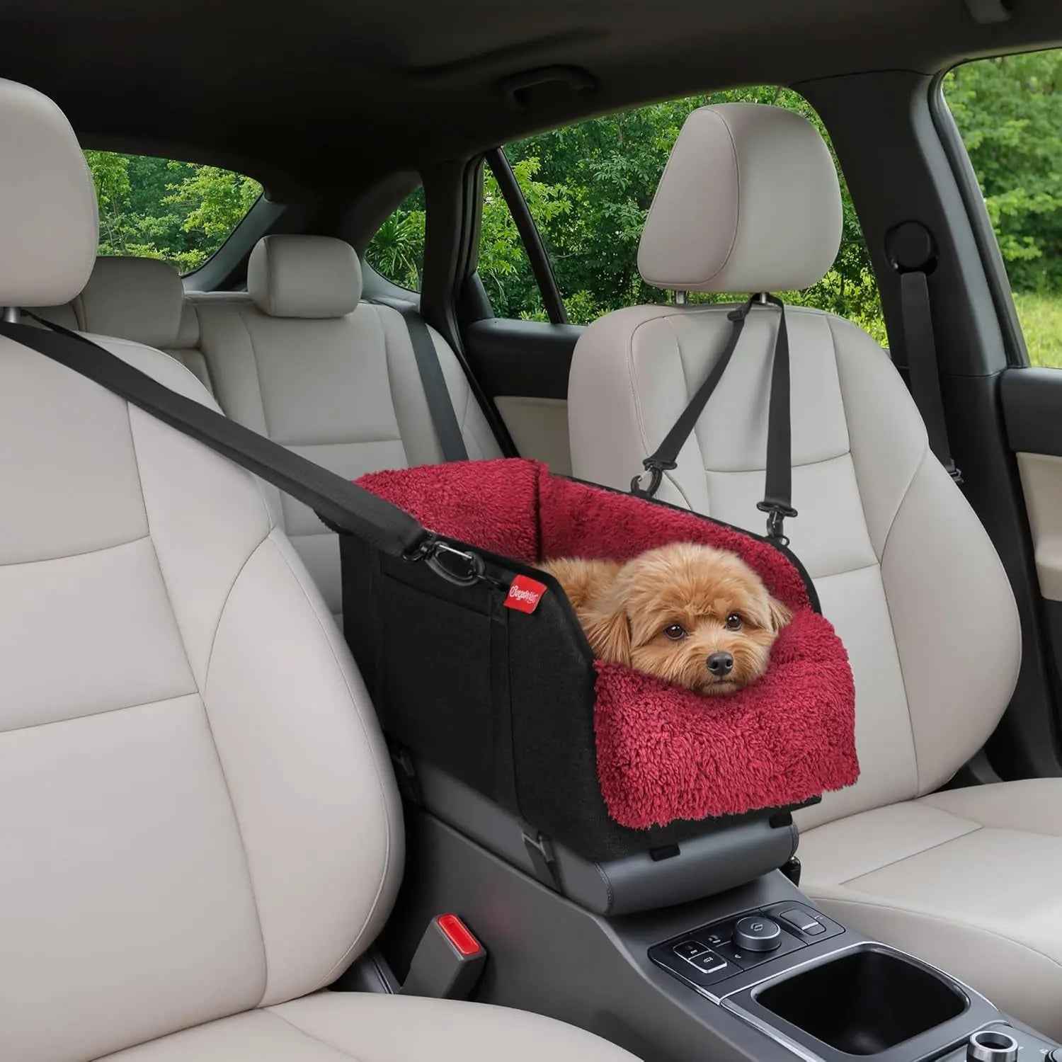 Center Console Dog Car Seat – Portable Pet Booster