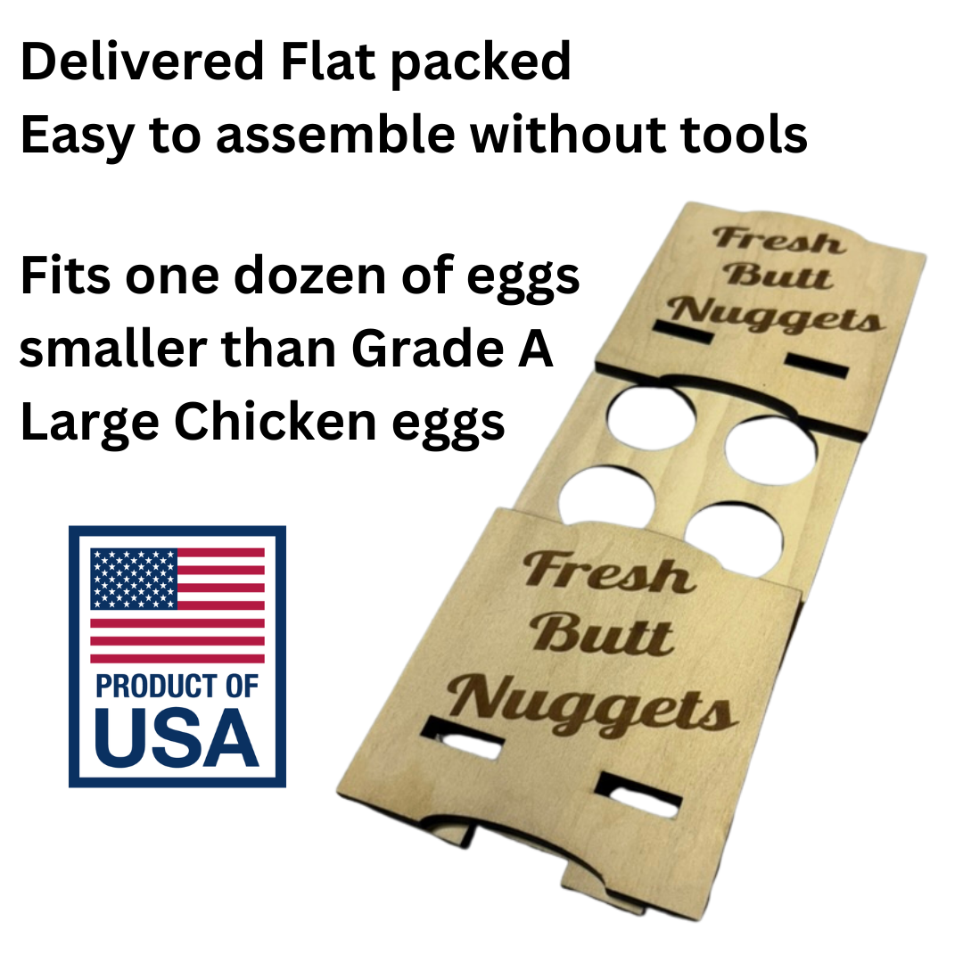 Counter Top Chicken Egg Holder - Fresh Butt Nuggets