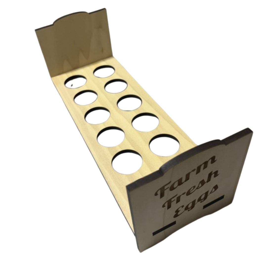 Counter Top Chicken Egg Holder - Farm Fresh Eggs