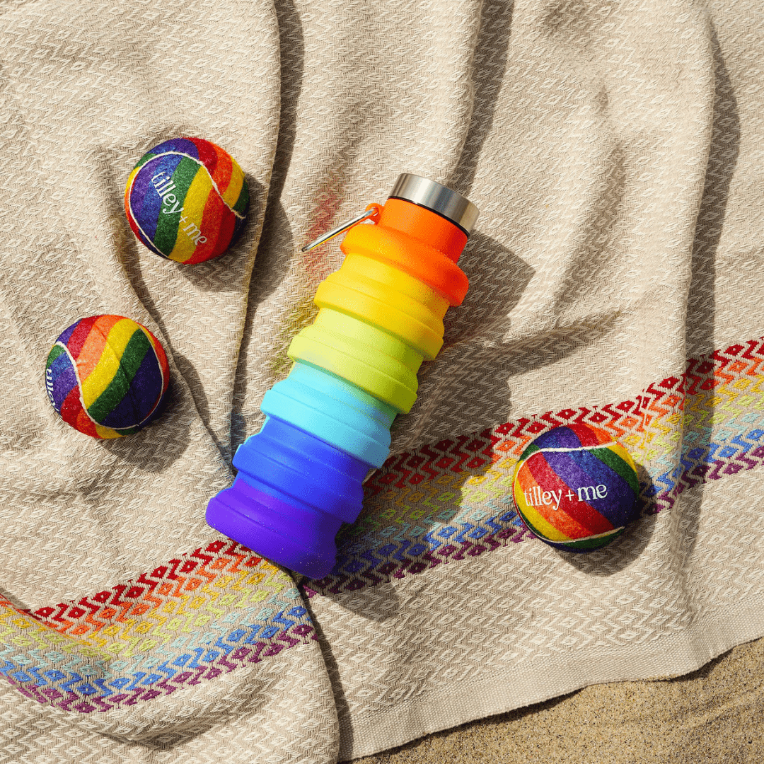 Tilley + Me Collapsible Water Bottle – Leakproof & Travel-Friendly Design