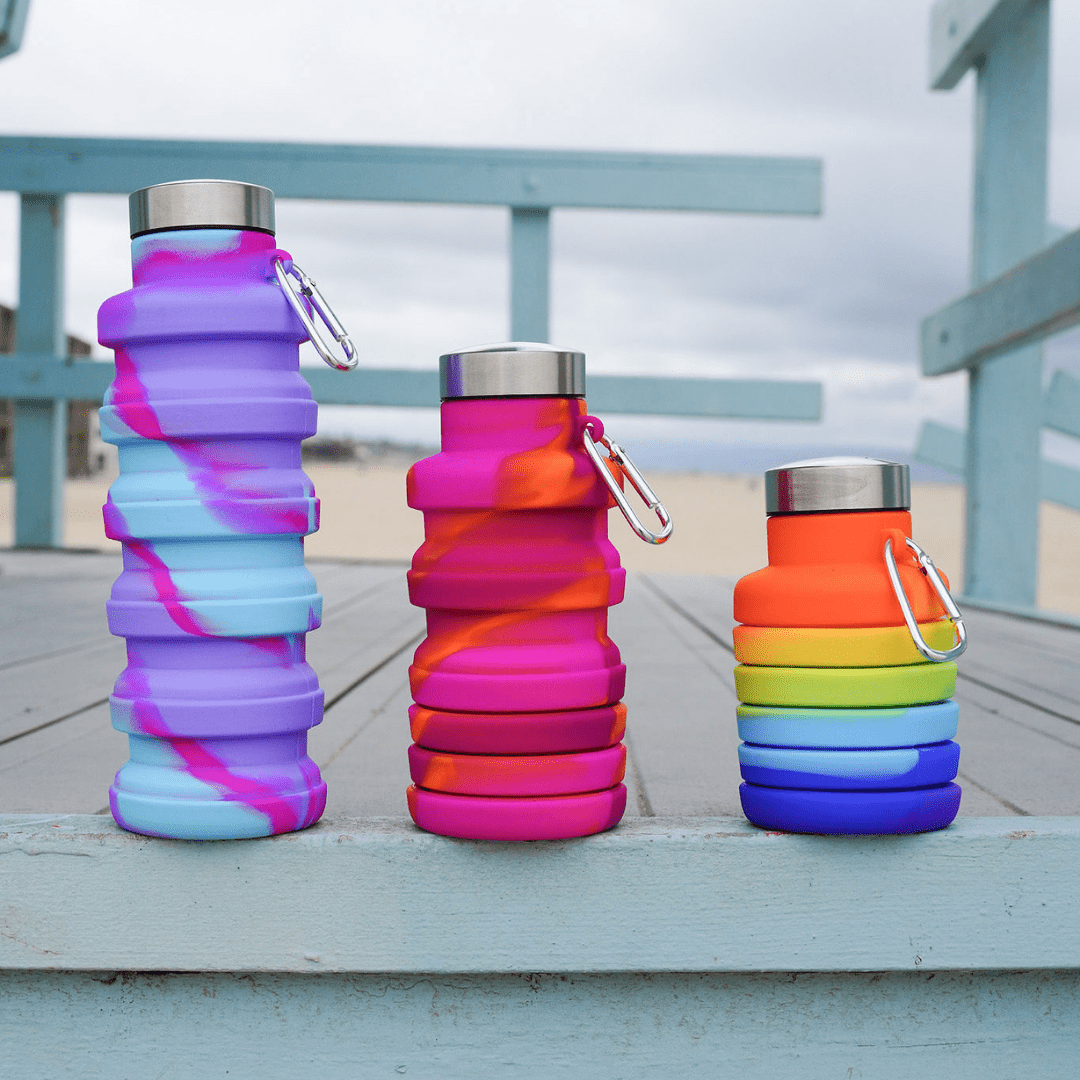 Tilley + Me Collapsible Water Bottle – Leakproof & Travel-Friendly Design