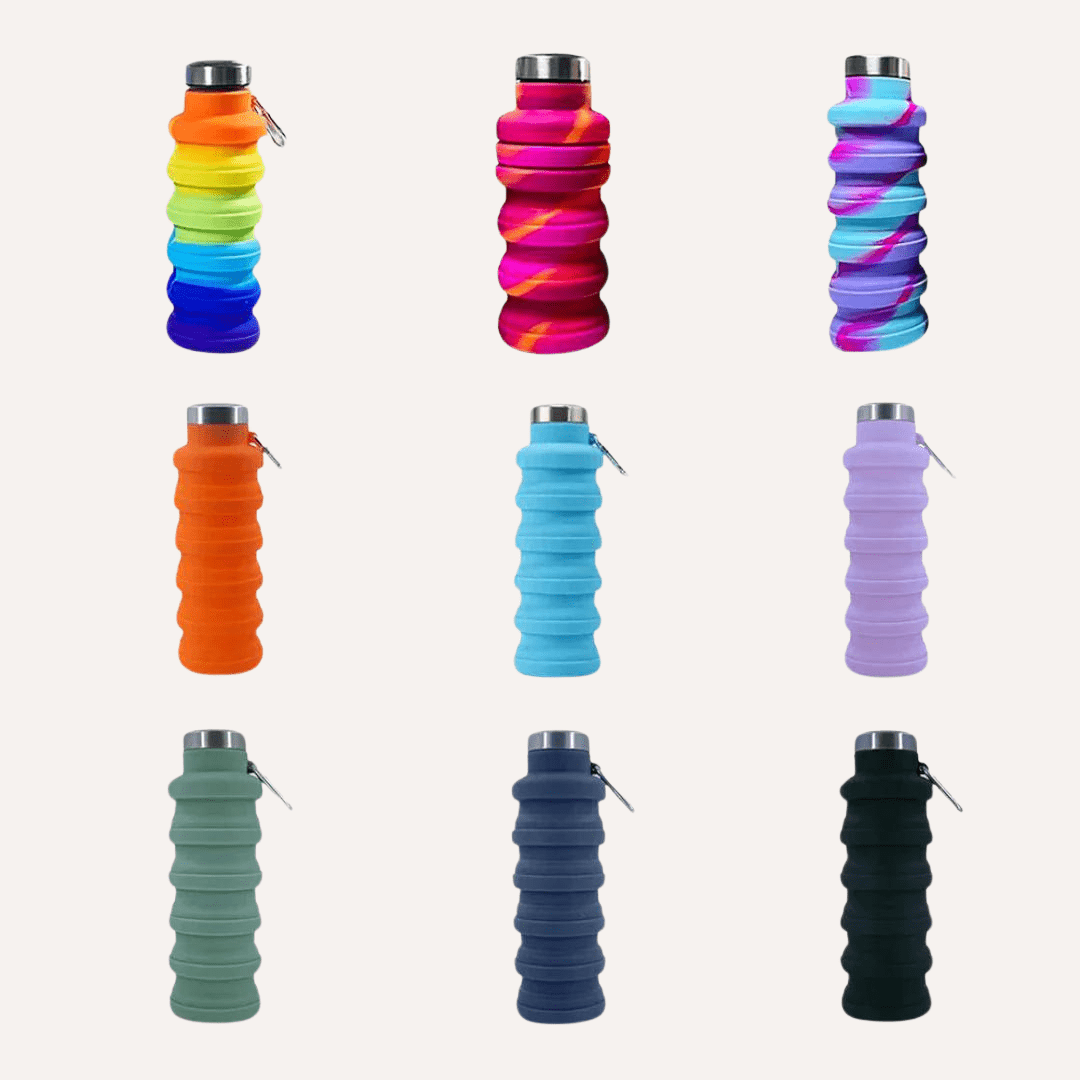 Tilley + Me Collapsible Water Bottle – Leakproof & Travel-Friendly Design