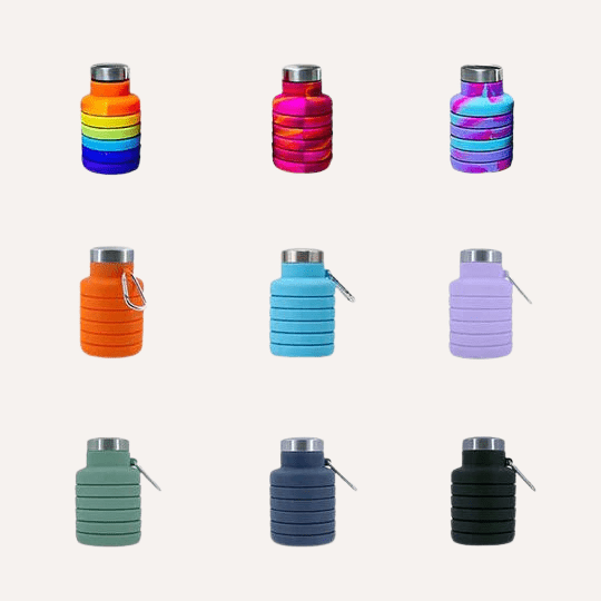 Tilley + Me Collapsible Water Bottle – Leakproof & Travel-Friendly Design