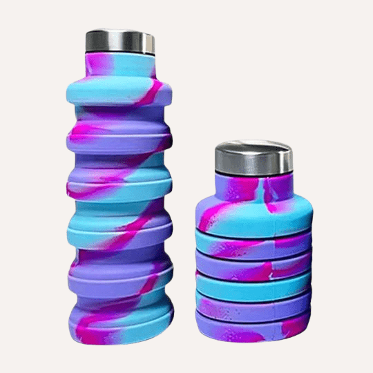 Tilley + Me Collapsible Water Bottle – Leakproof & Travel-Friendly Design