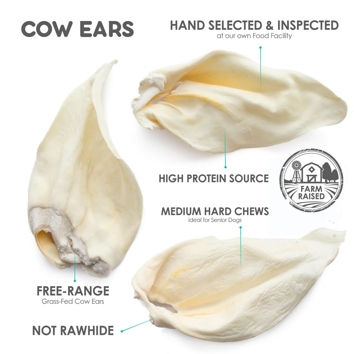 Cow Ears (15-Pack)