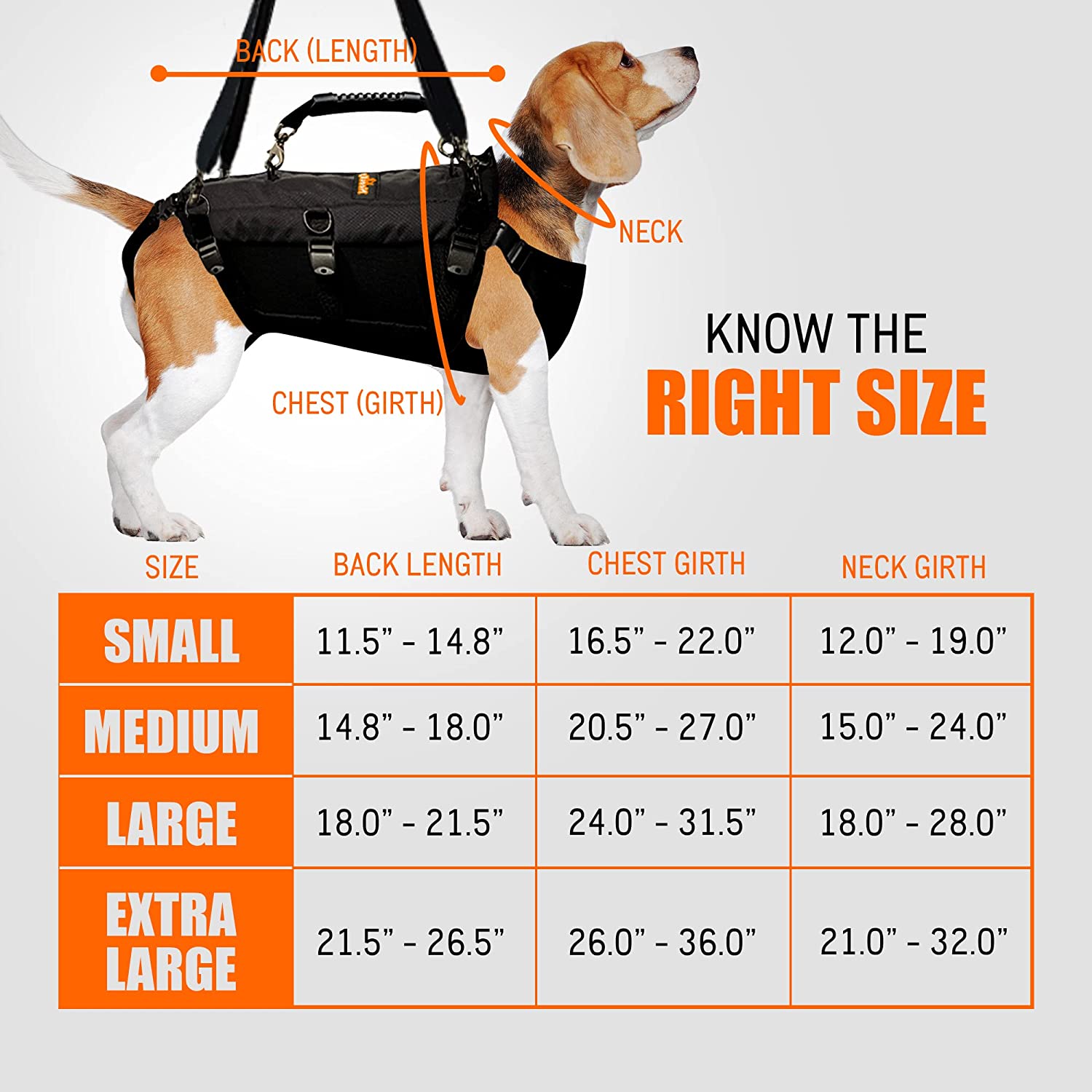 [LIFETIME WARRANTY!] NeoAlly 5-in-1 Sturdy Dog Lift Harness Full Body Support