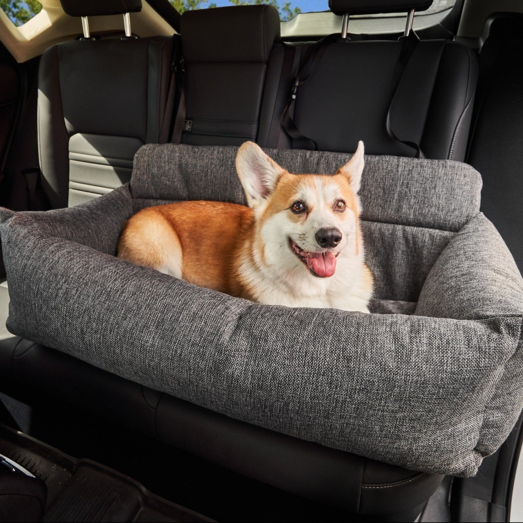 PupProtector™ Performance Tweed Memory Foam Dog Car Bed