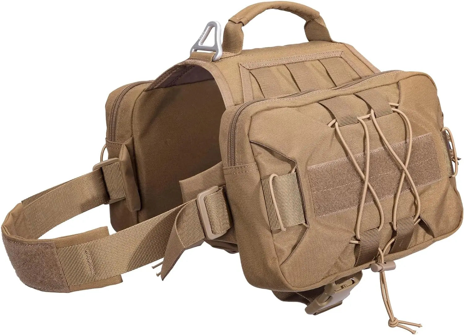 Dog Backpack Tactical Saddle Bag 900D Nylon Hiking Camping Pack Large Dogs