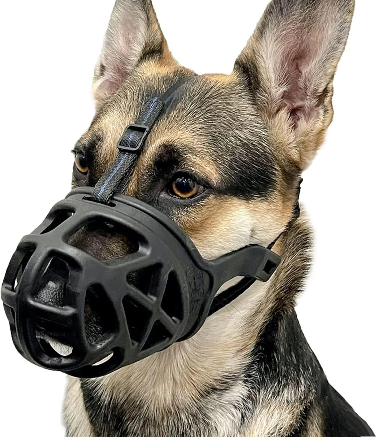 Dog Basket Muzzle Adjustable Humane Anti-Bite Training Muzzle for Dogs
