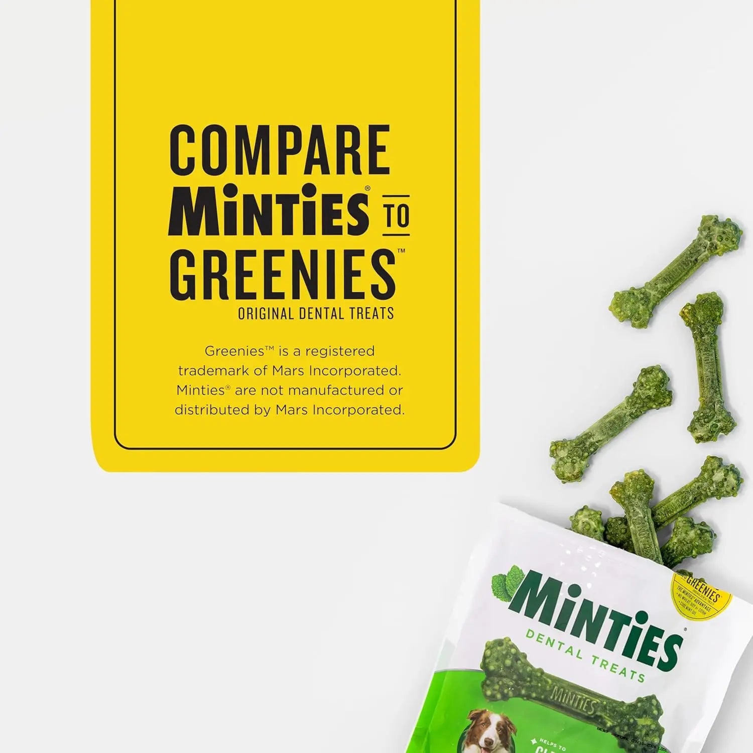 Minties Dental Dog Treats – Vet-Recommended Mint Bones for Clean Teeth
