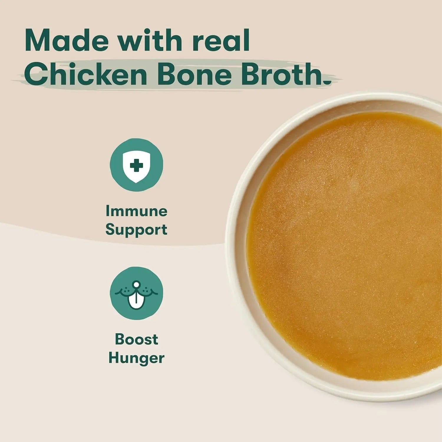 Dog Food Topper Sauce Chicken Bone Broth Flavor Booster No Fillers 2Pk
