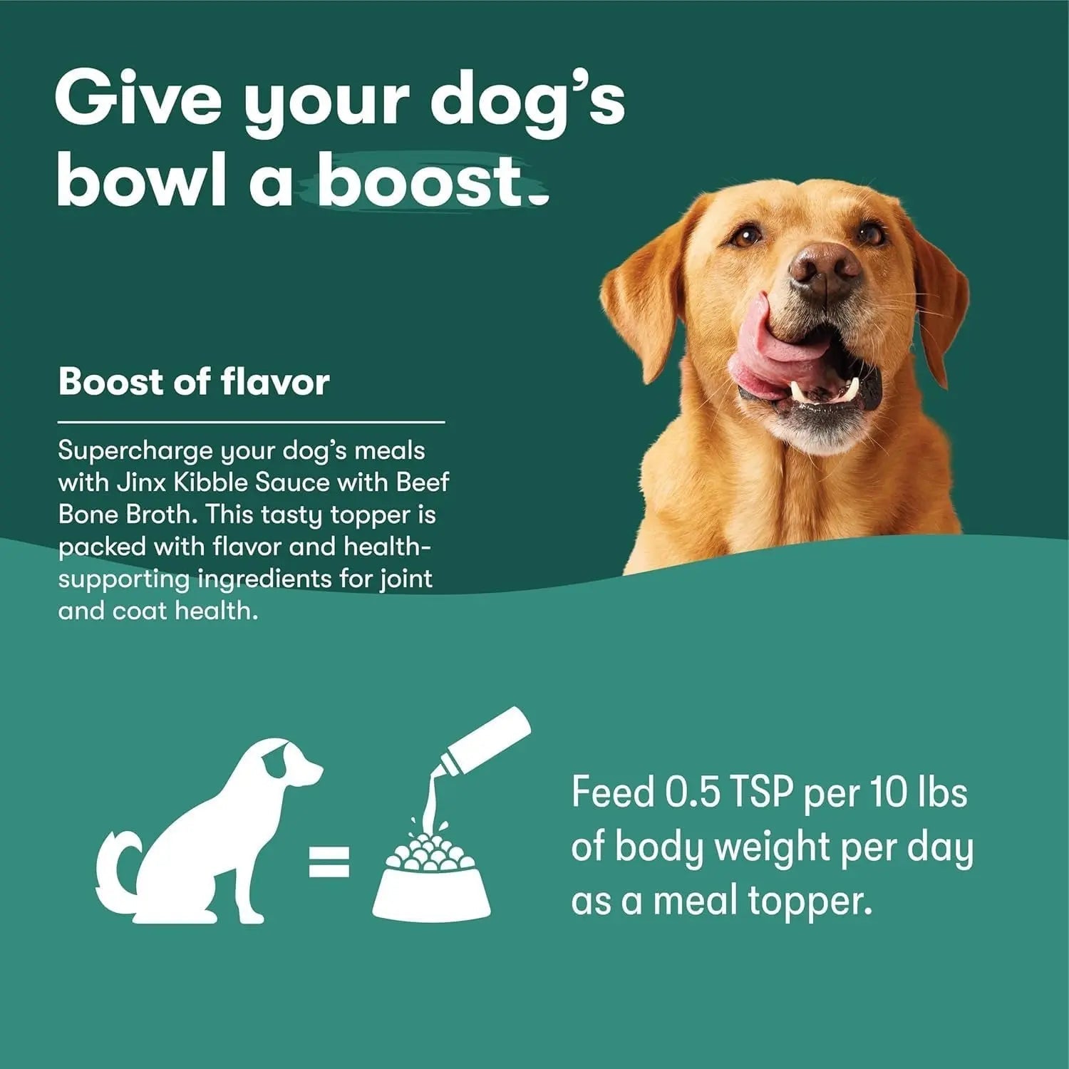 Dog Food Topper Sauce Chicken Bone Broth Flavor Booster No Fillers 2Pk