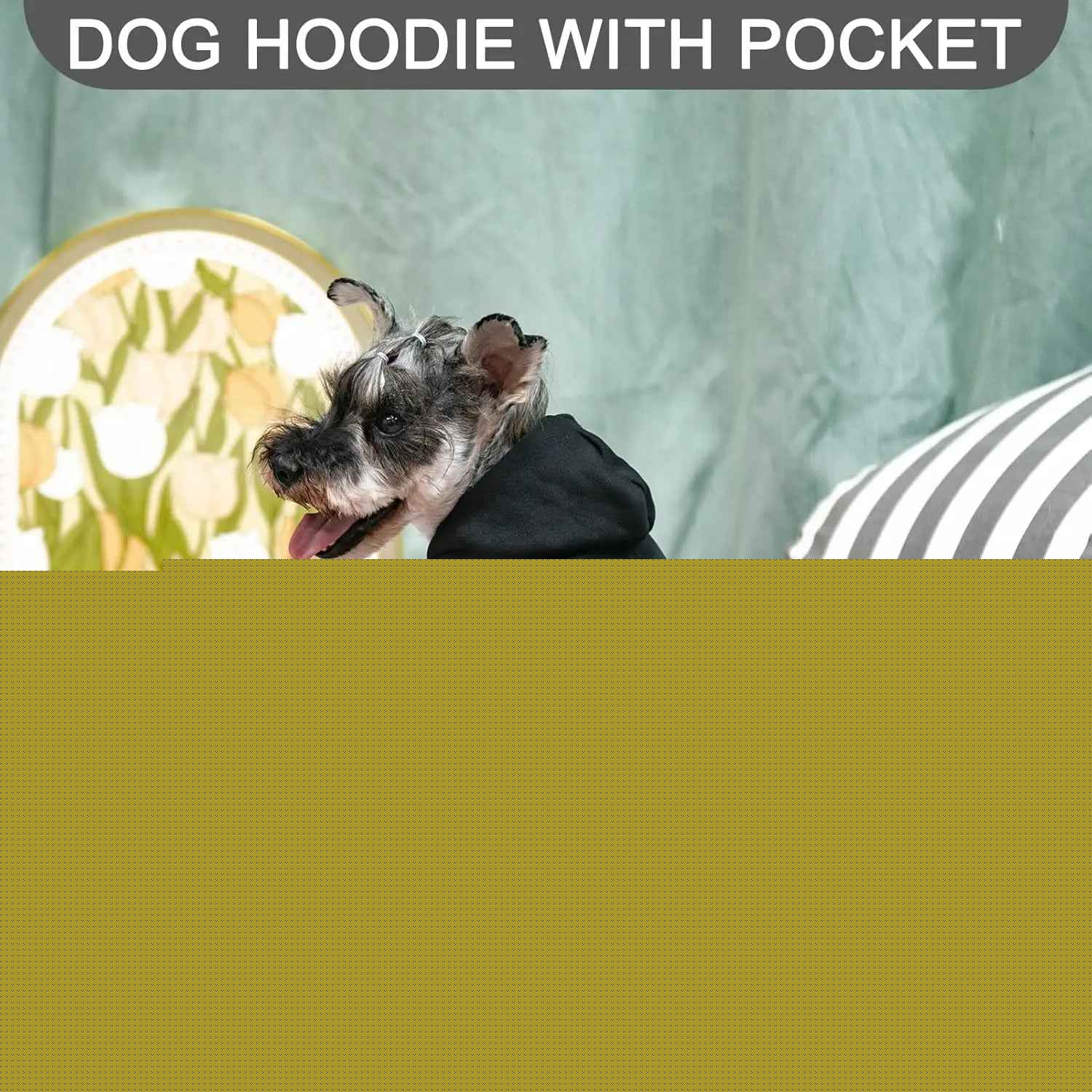 Dog Security Hoodie – Fleece Sweatshirt with Leash Hole