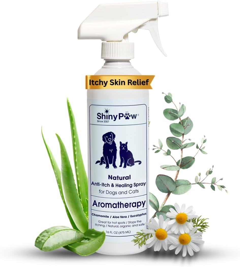 Dog Itch Spray Hot Spot Relief Aloe Eucalyptus Skin Treatment Made USA 16oz