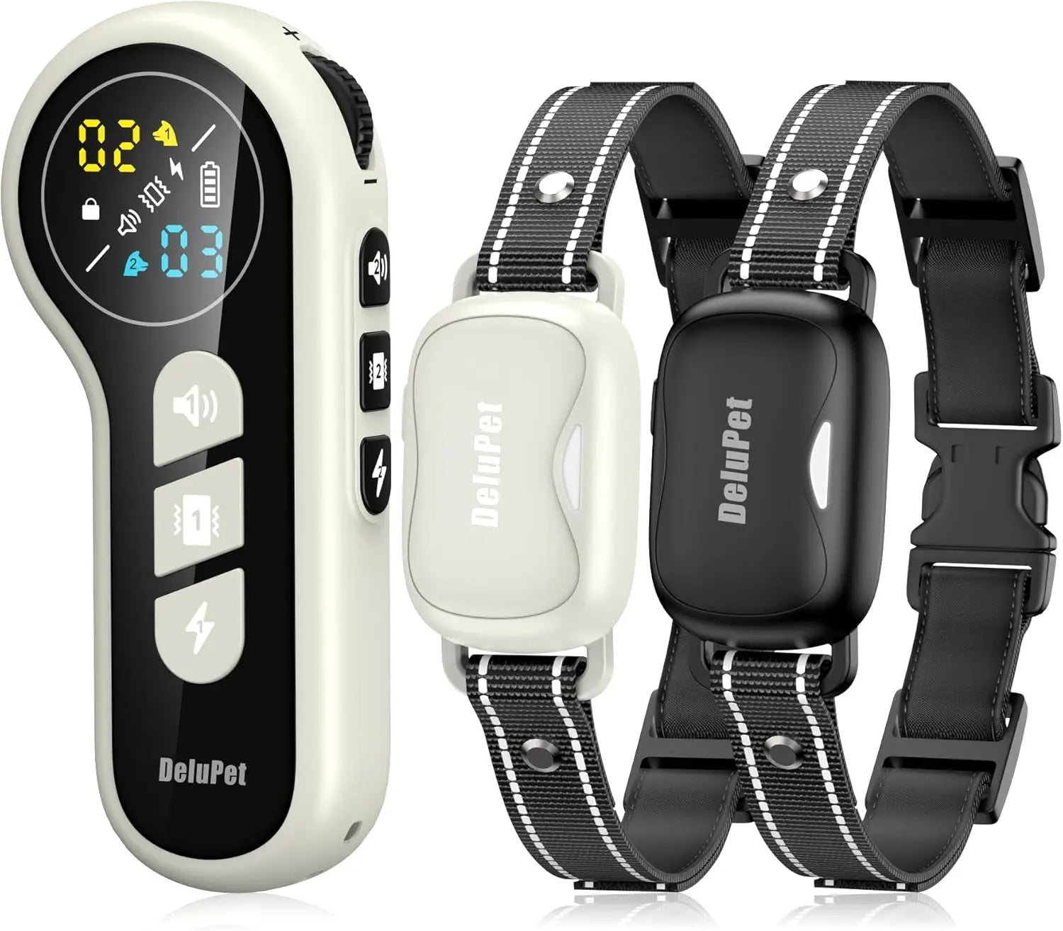Waterproof Rechargeable Dog Training Collar – 4500ft Range, 2-Dog System
