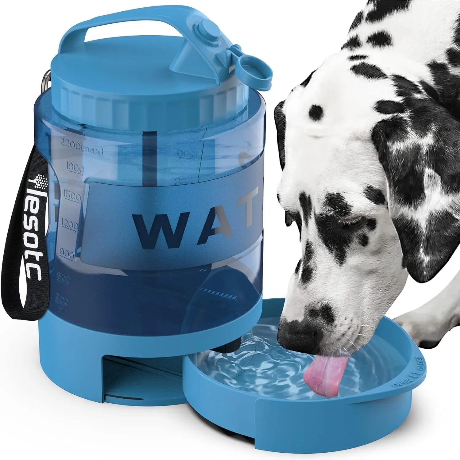 Dog Travel Kit with Water Bottle, Crate Bed & Odor Remover