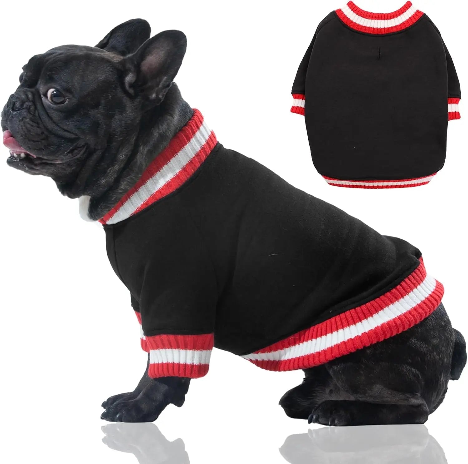 Dog Winter Fleece Pullover Sweater, Soft Warm Hoodie for Small to Medium Dogs