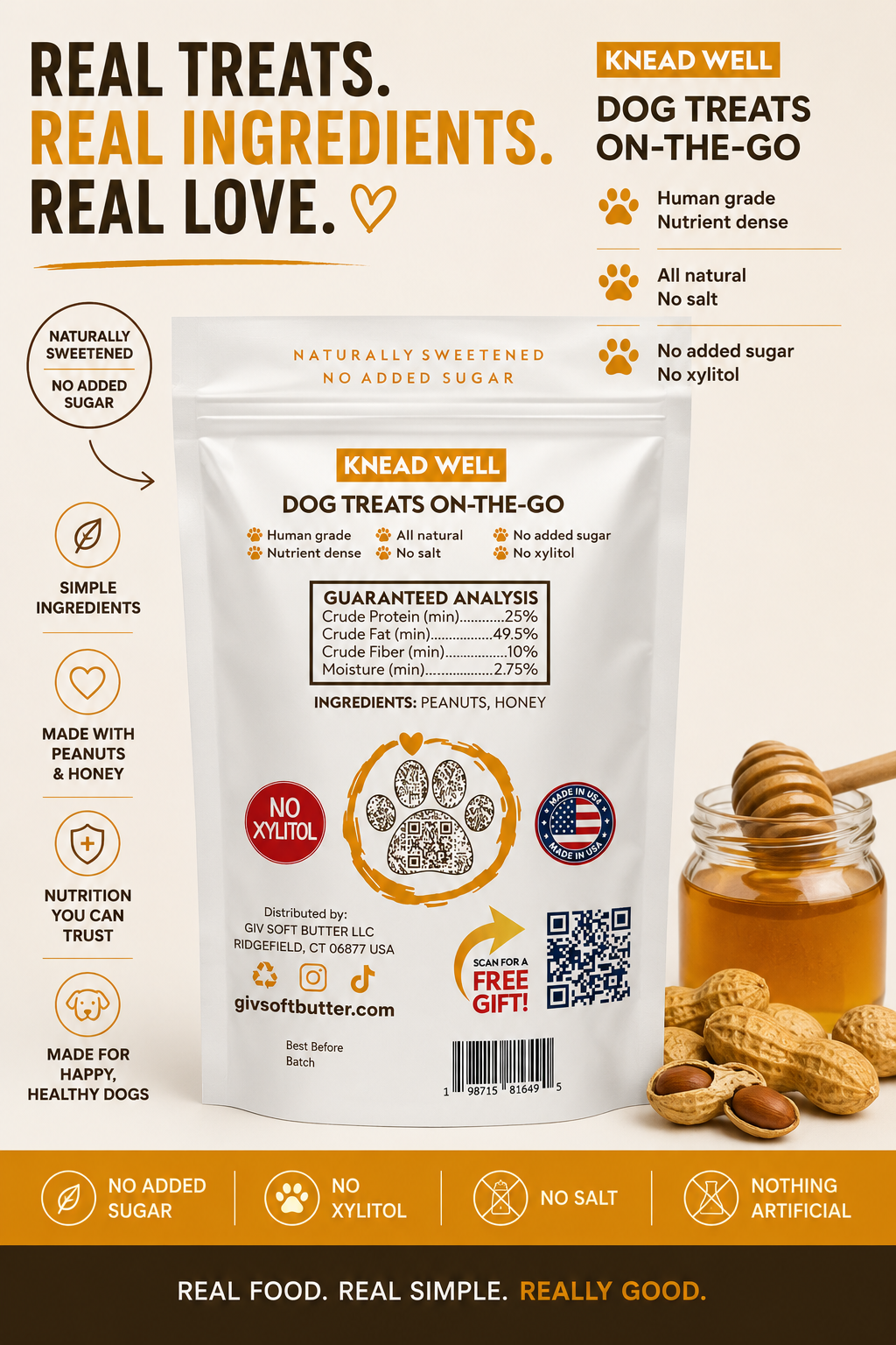 Dog Peanut Butter Gift Set