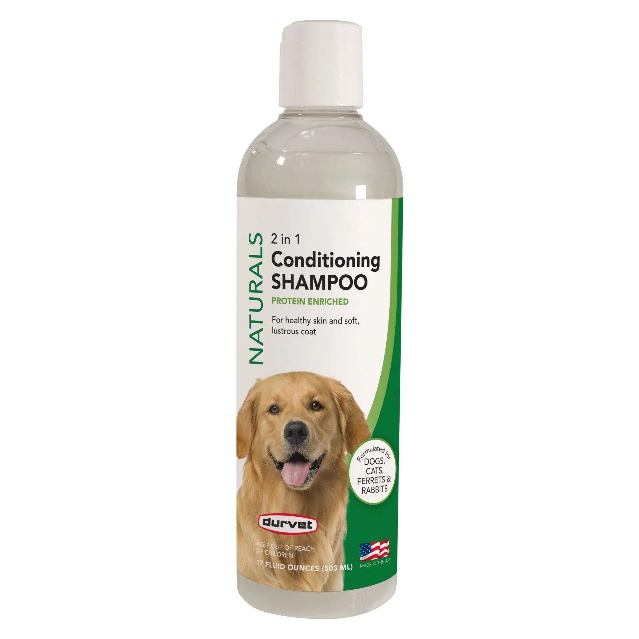 Durvet Naturals 2-in-1 Conditioning Shampoo for Pets 17 oz.